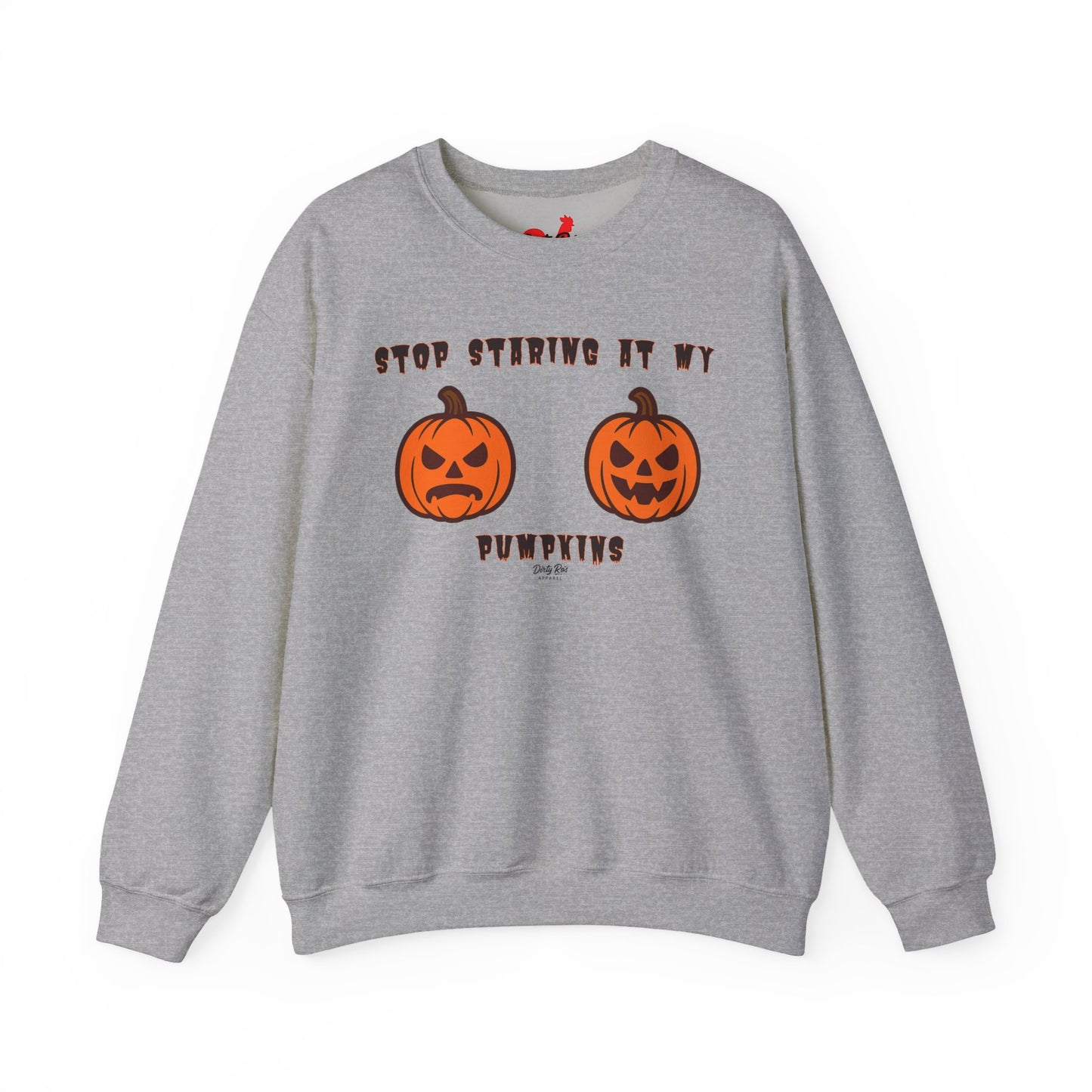 Stop Staring at My Pumpkins | Crewneck Sweatshirt