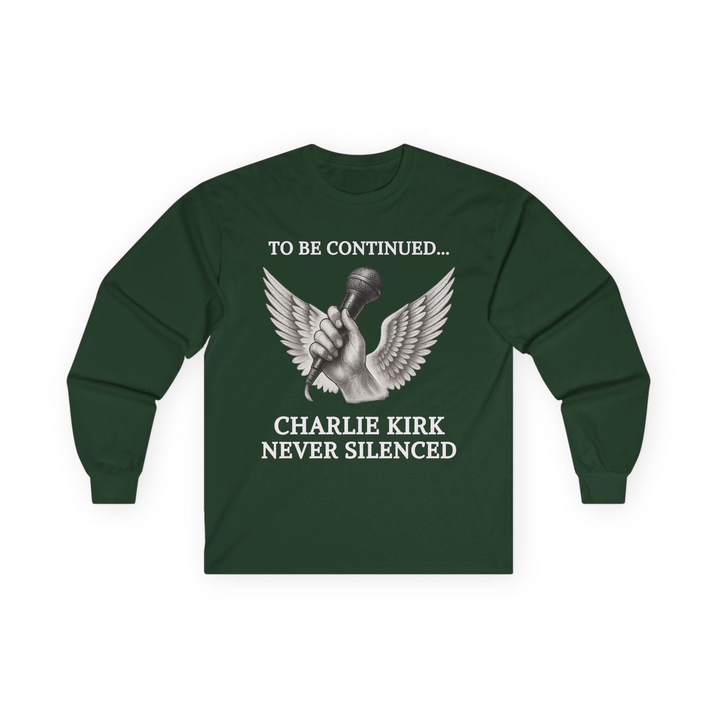 Never Silenced – Charlie Kirk Legacy | Long Sleeve Tee