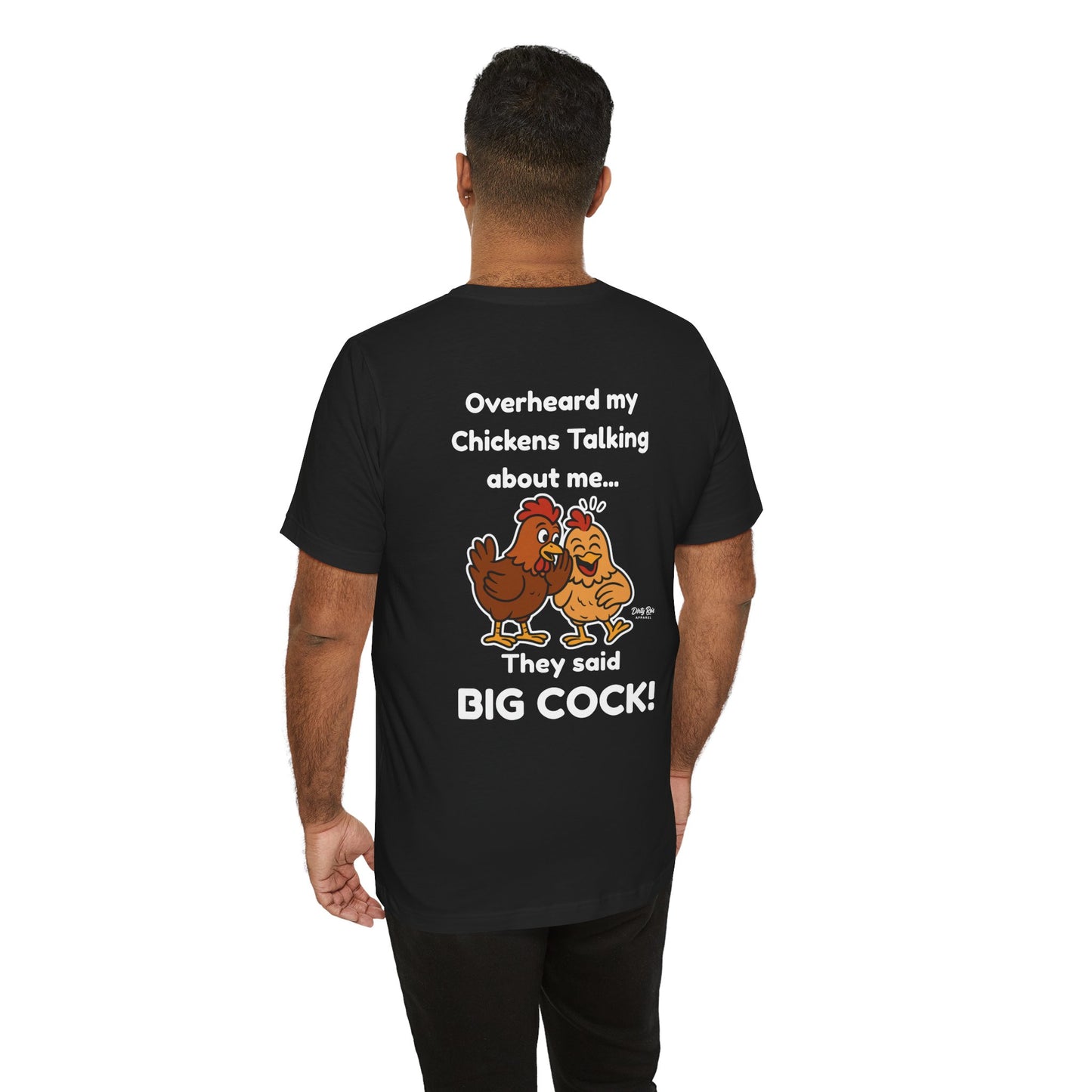 Big Cock Chicken Shirt – Funny Innuendo Tee with Hens Gossiping