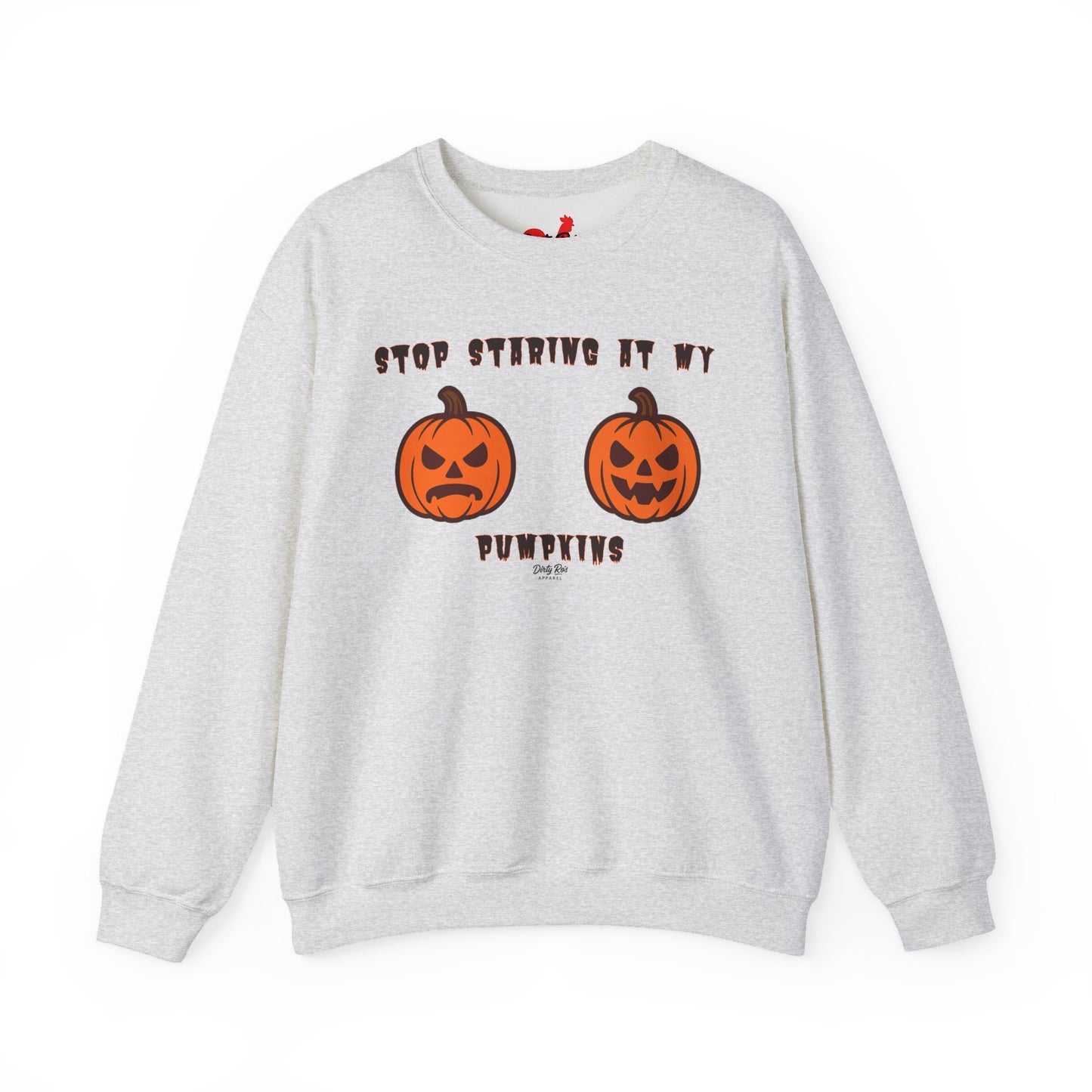 Stop Staring at My Pumpkins | Crewneck Sweatshirt