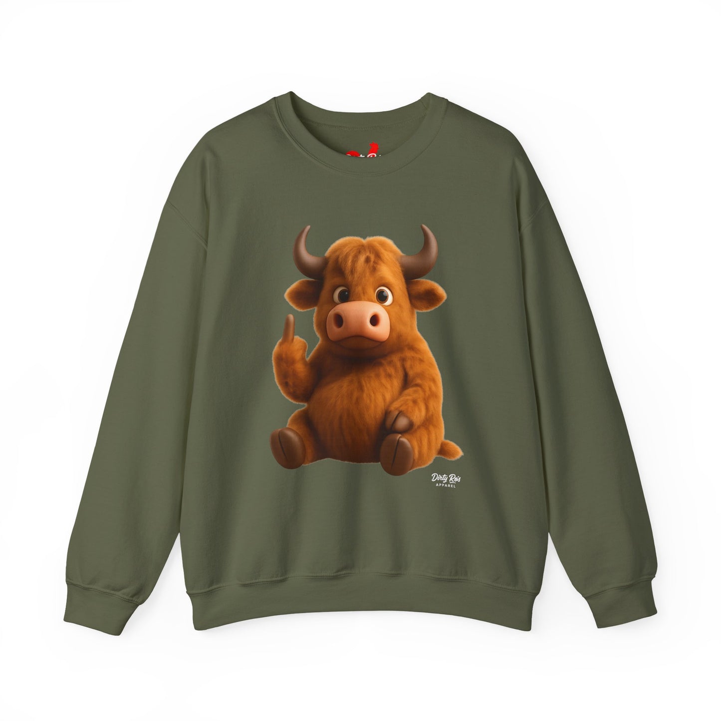 Fuzzy Cow FU | Crewneck Sweatshirt