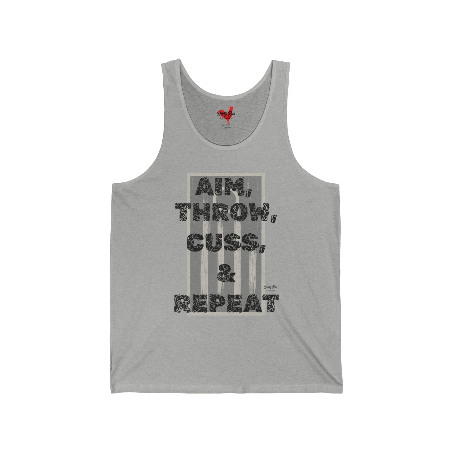 Aim, Throw, Cuss, Repeat Cornhole | Tank Top