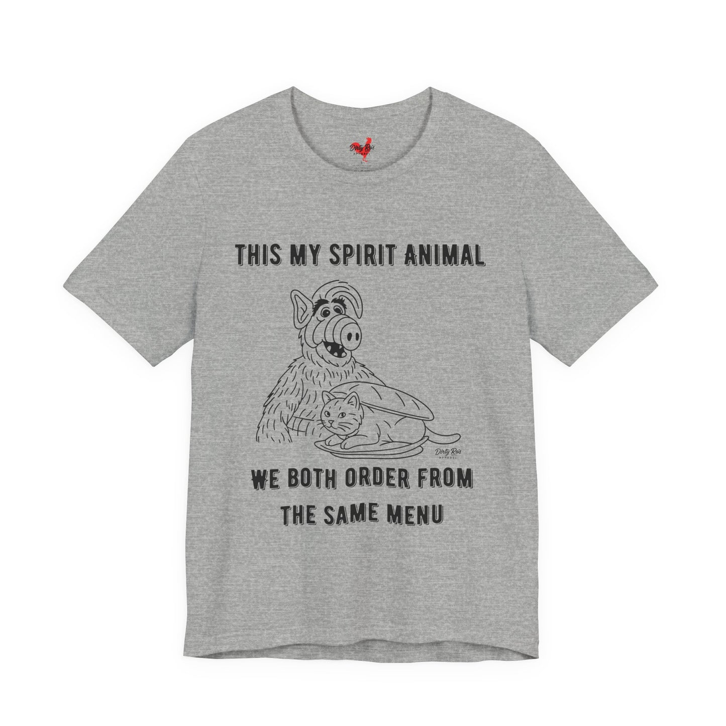 Funny Spirit Animal T-Shirt – Retro Alien Cat Humor Tee