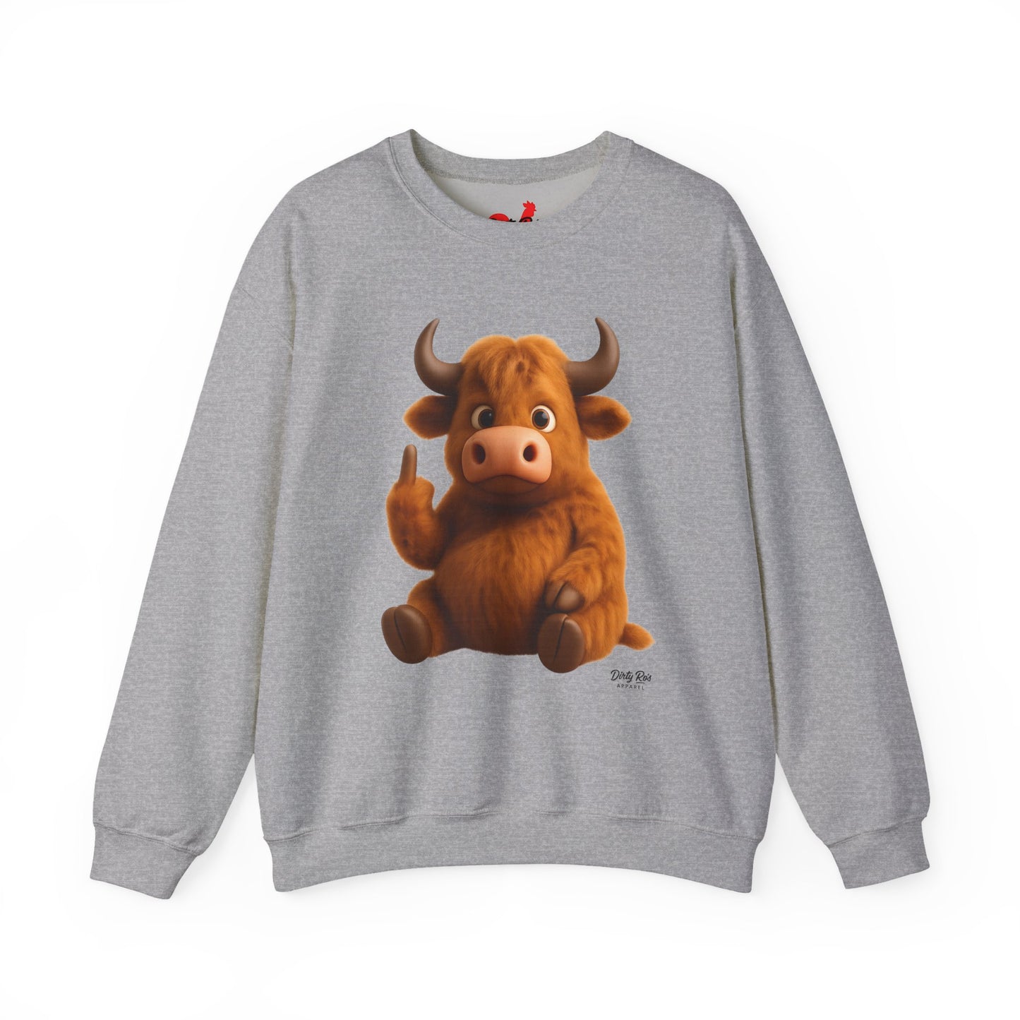 Fuzzy Cow FU | Crewneck Sweatshirt