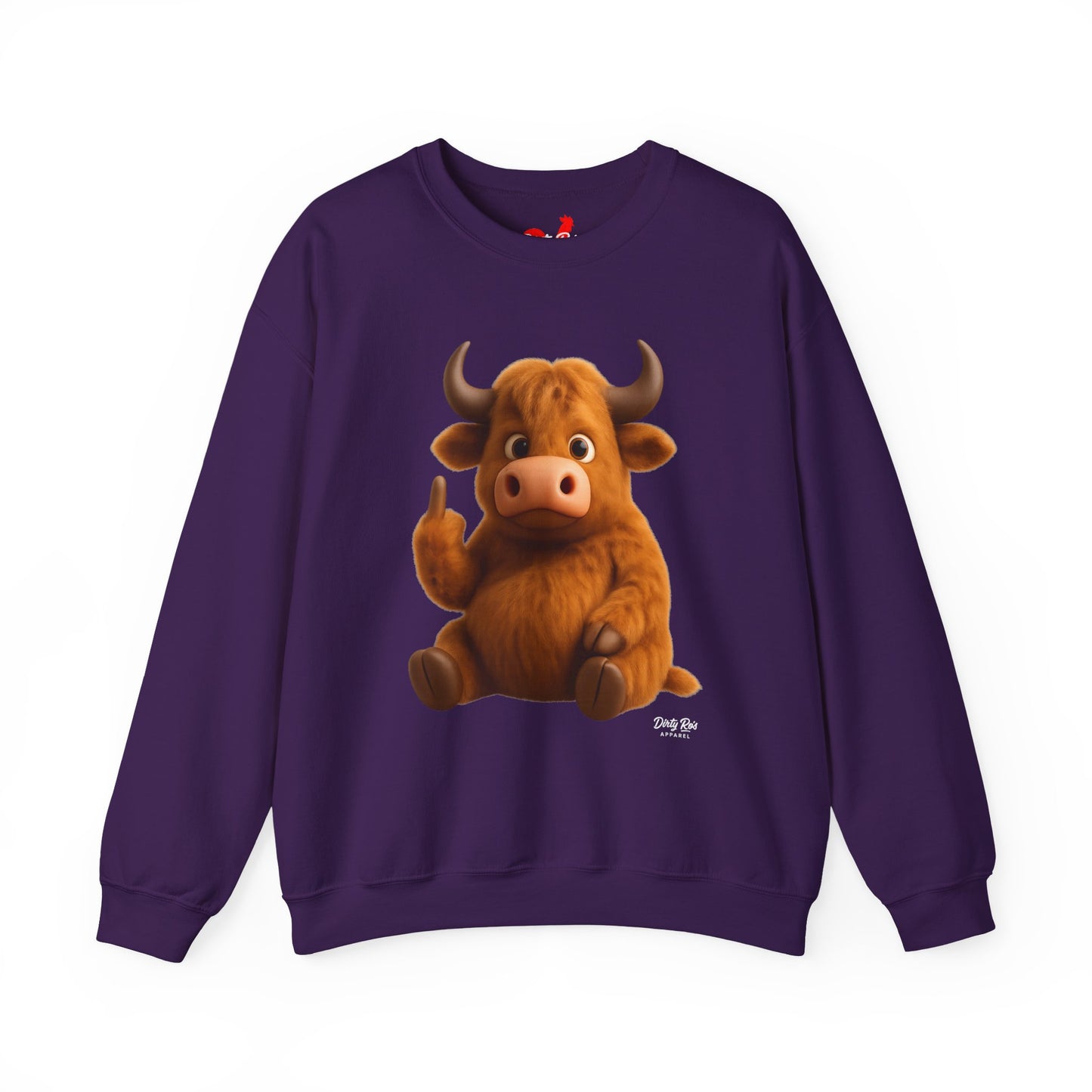 Fuzzy Cow FU | Crewneck Sweatshirt