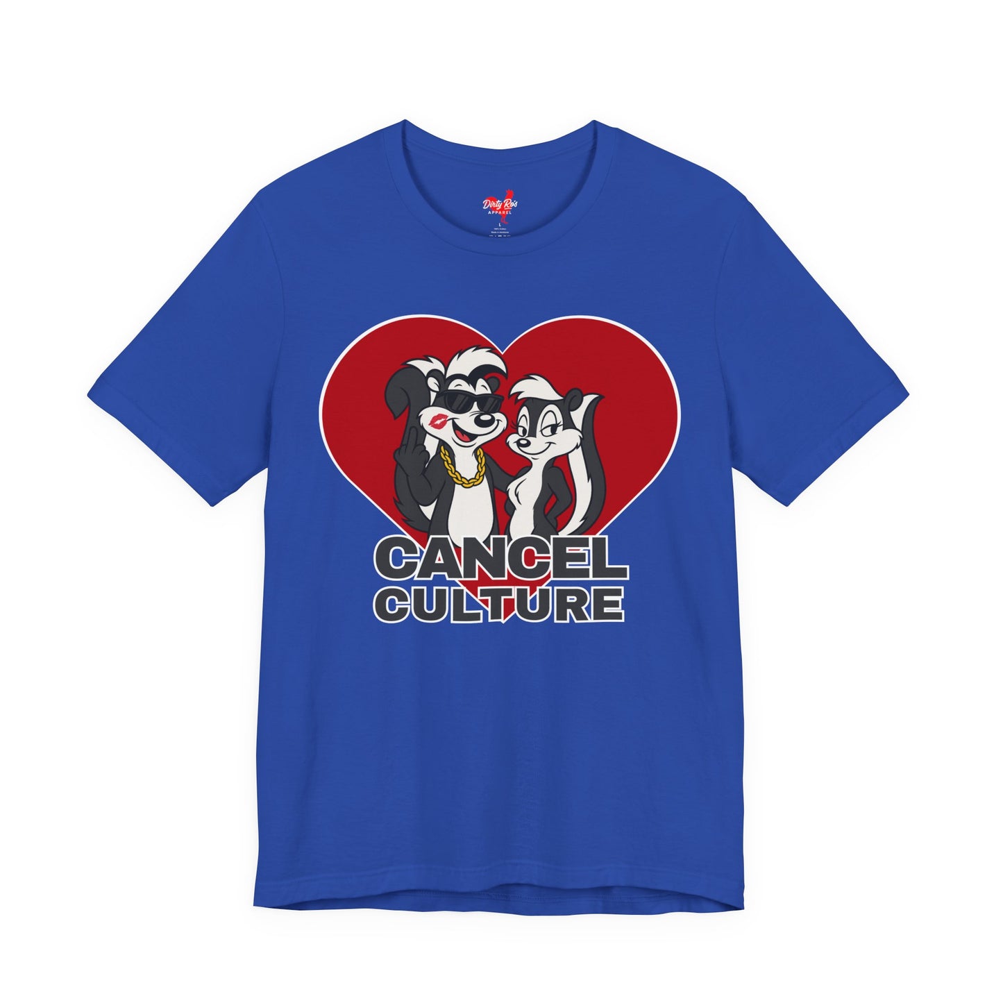 Offensive Cancel Culture Heart T-Shirt for Men – Middle Finger Graphic Humor Tee