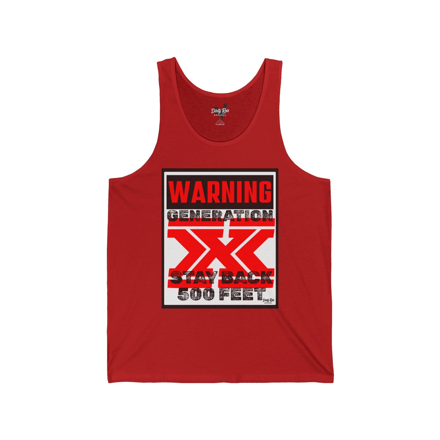 WARNING: Gen X – Stay Back 500 Feet | Tank Top