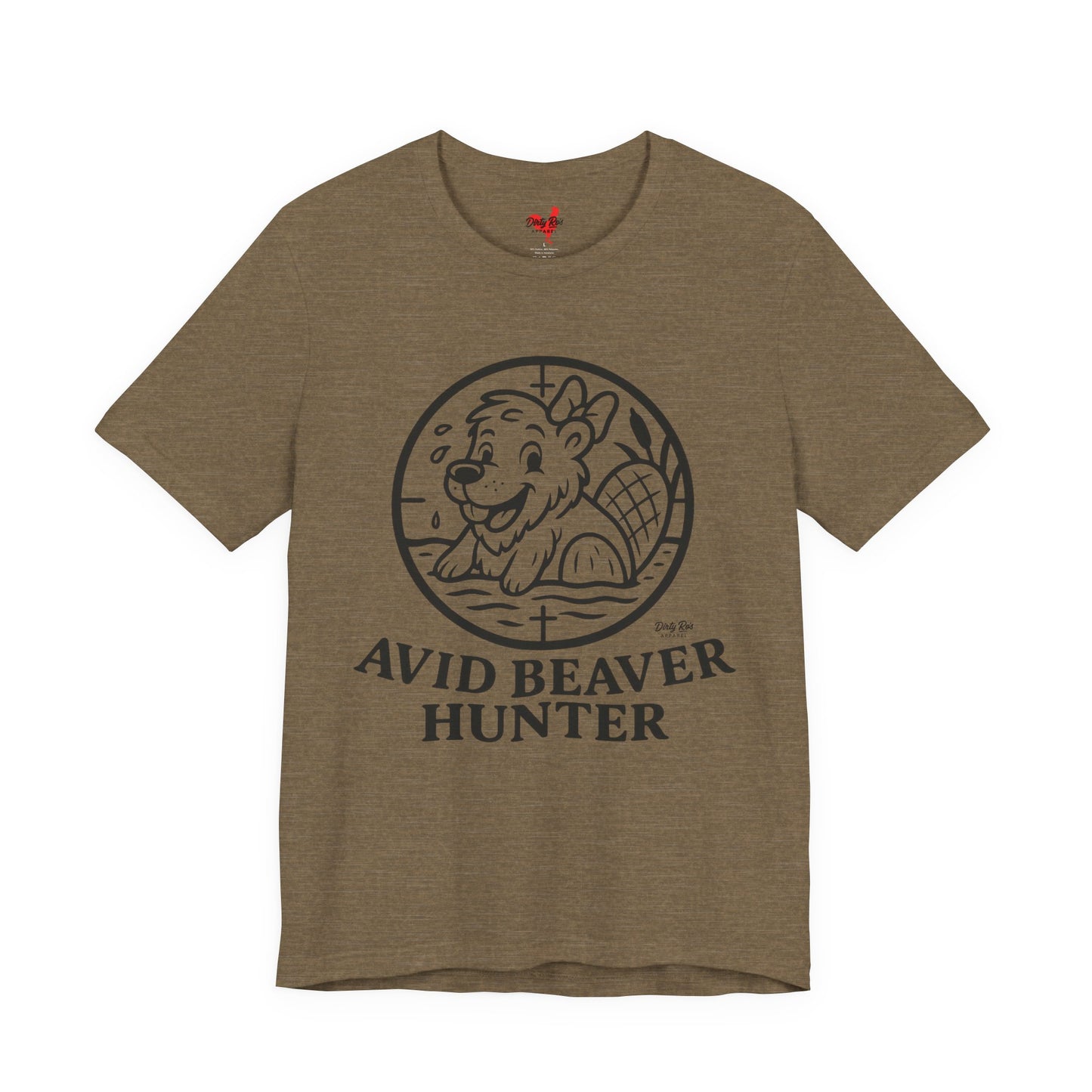 Funny Avid Beaver Hunter T-Shirt – Adult Humor Outdoor Tee