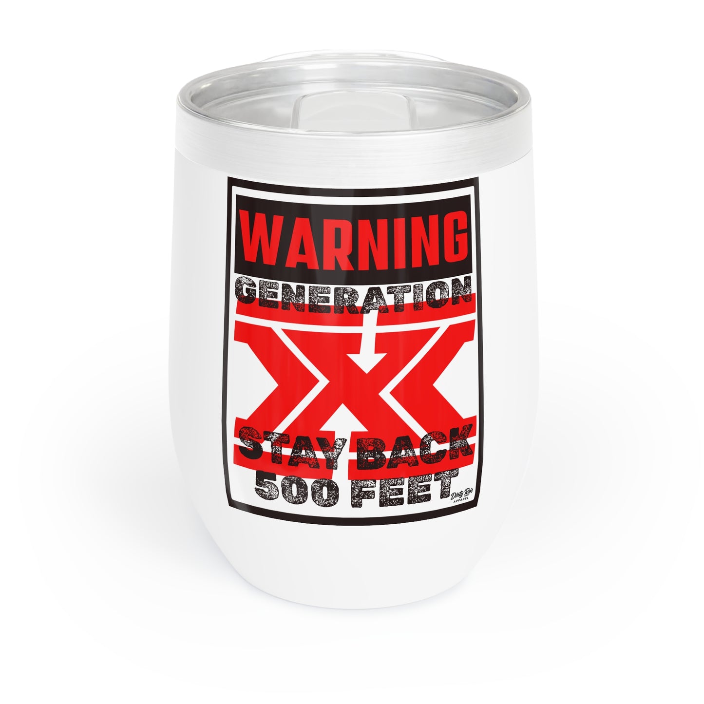 WARNING: Gen X – Stay Back 500 Feet | 12oz Tumbler
