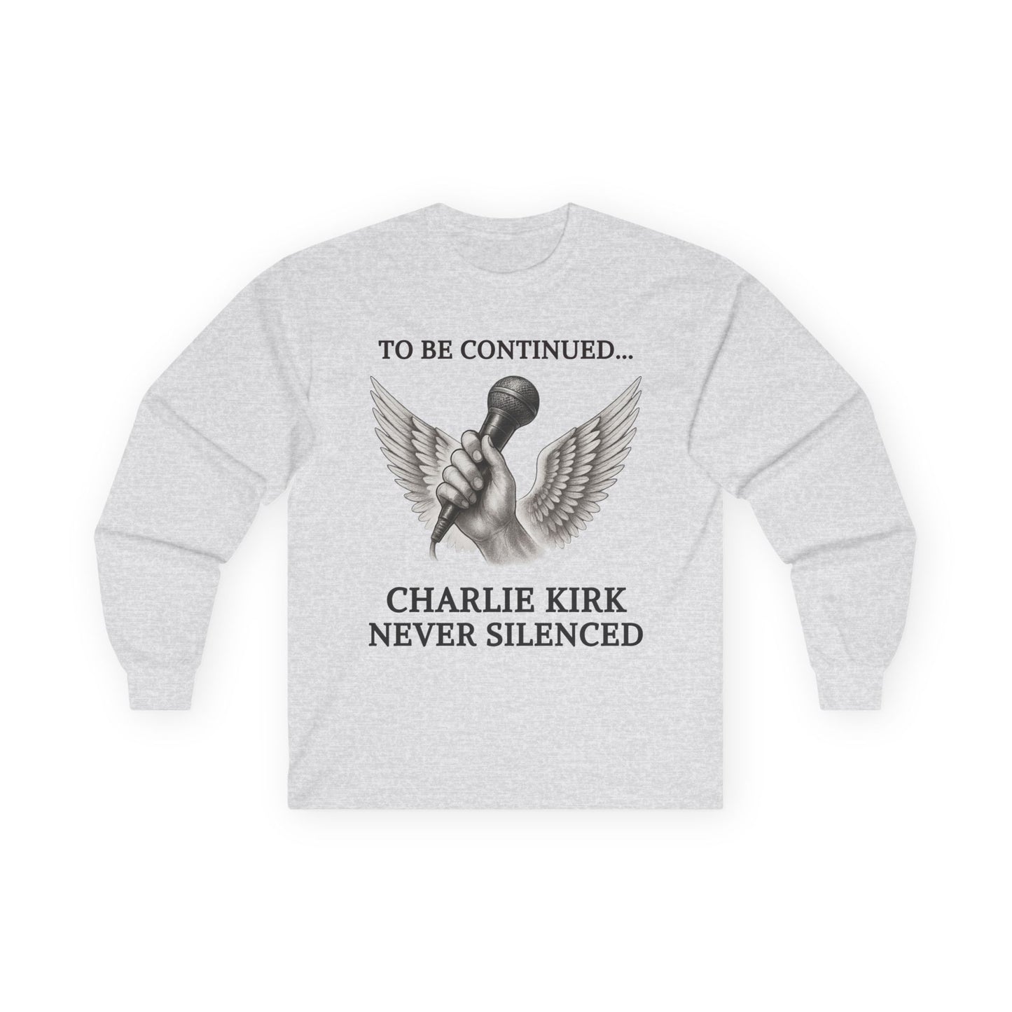 Never Silenced – Charlie Kirk Legacy | Long Sleeve Tee