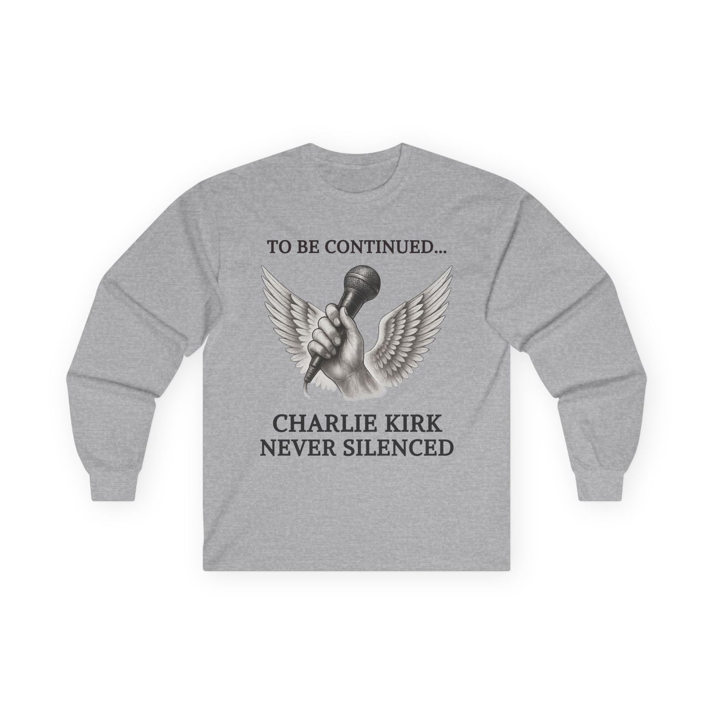 Never Silenced – Charlie Kirk Legacy | Long Sleeve Tee