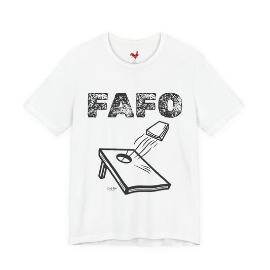 FAFO Cornhole Shirt – Funny Toss & Talk Shit Tee for Backyard Legends