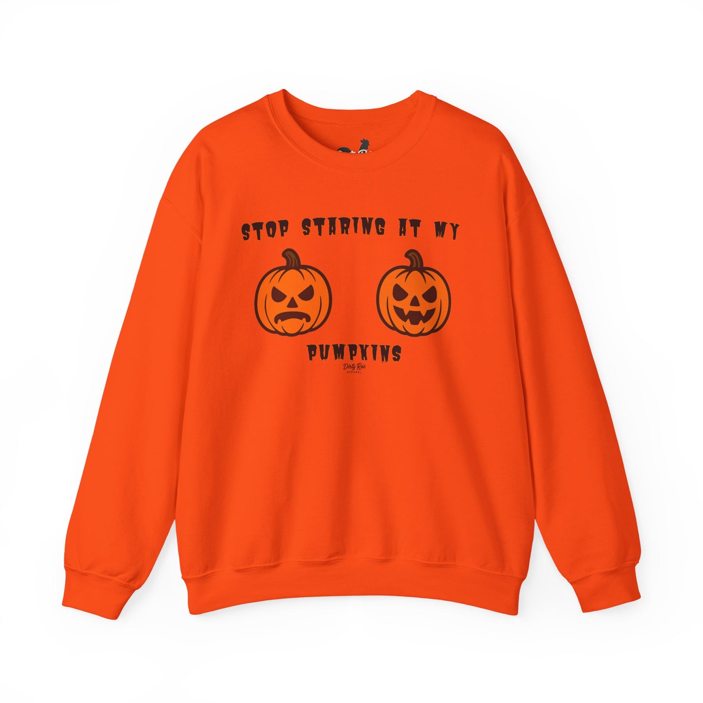 Stop Staring at My Pumpkins | Crewneck Sweatshirt