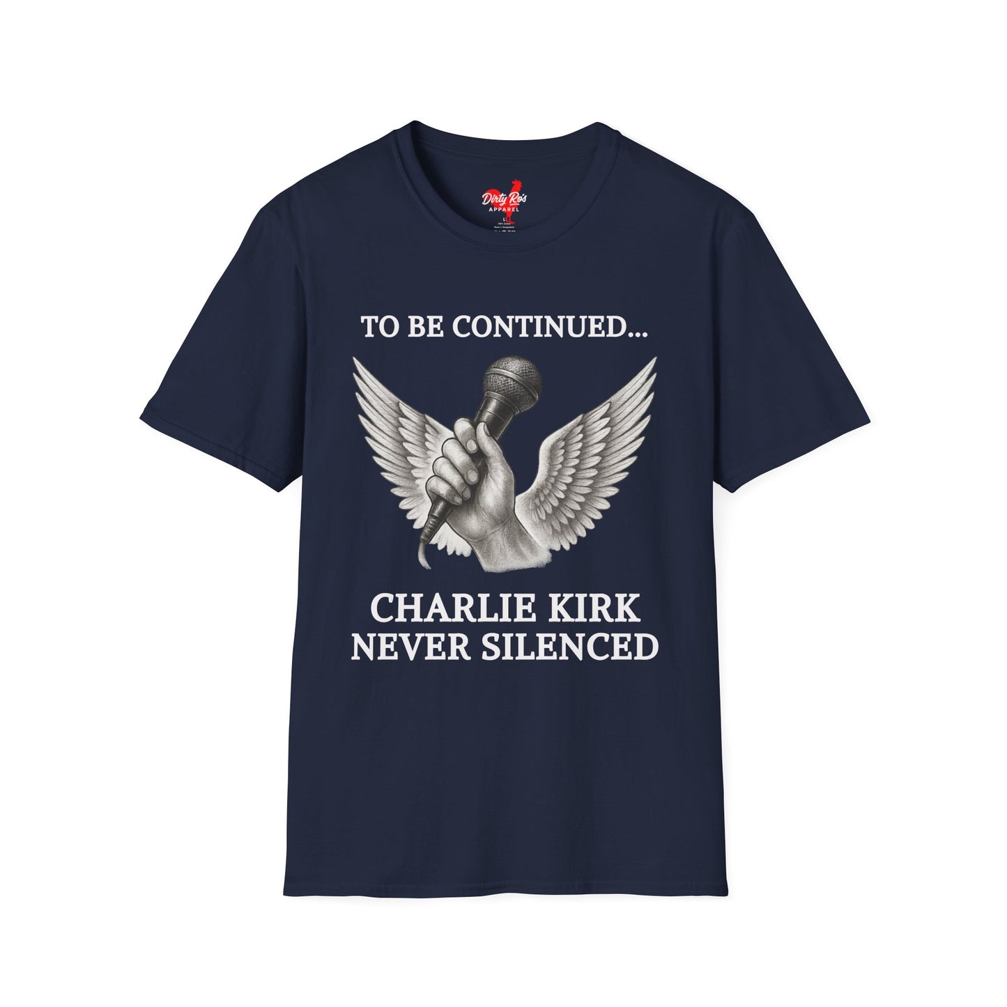 Never Silenced – Charlie Kirk Legacy | Soft AF Tee