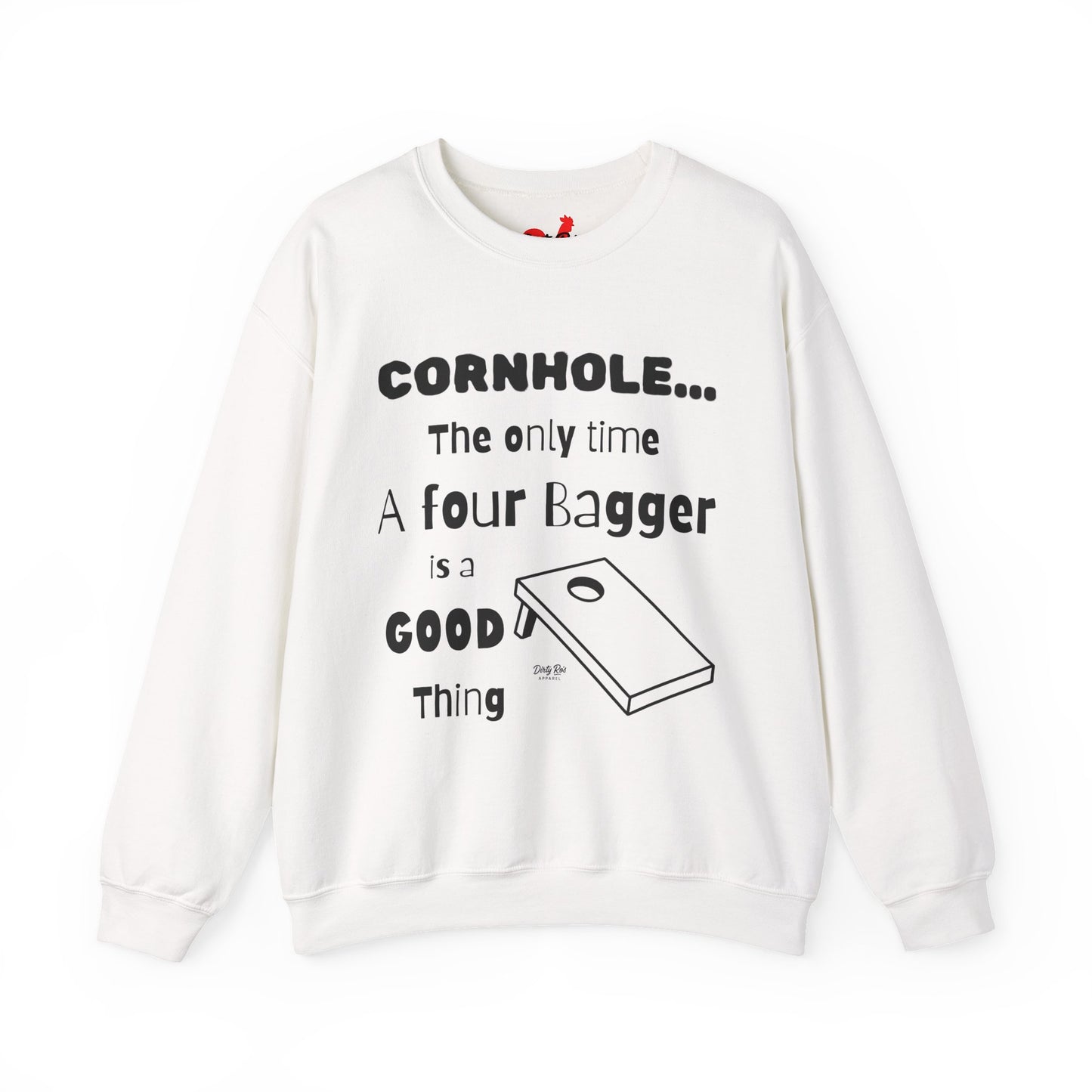Cornhole The Only Time a Four Bagger is a Good Thing | Crewneck Sweatshirt