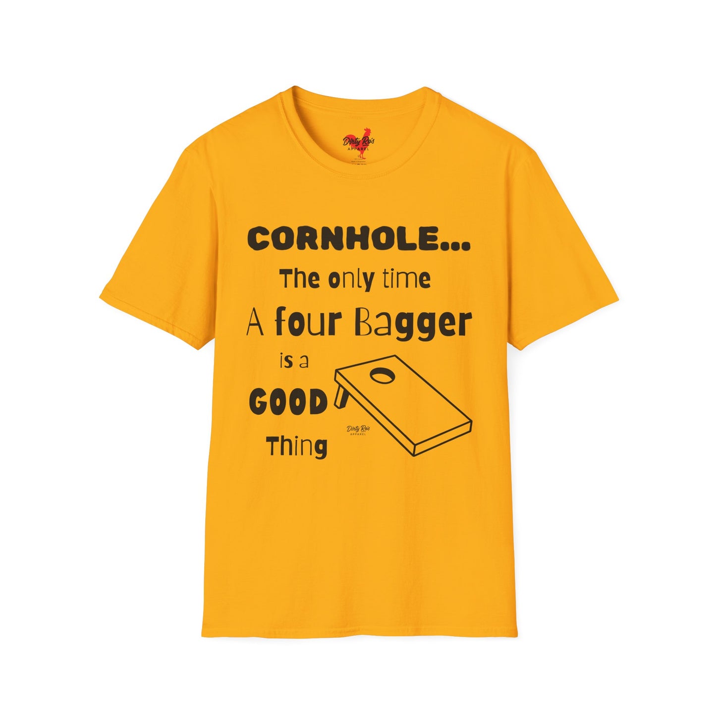 Cornhole The Only Time a Four Bagger is a Good Thing | Soft AF Tee