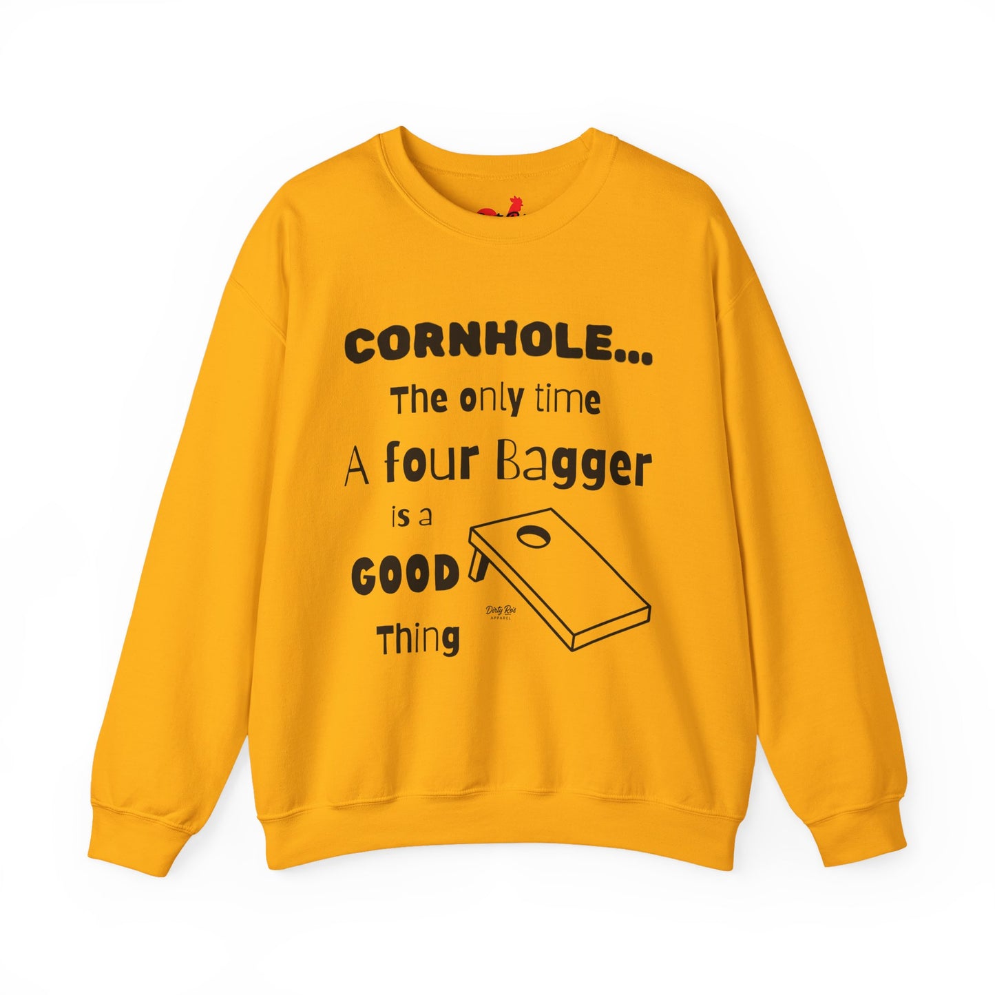 Cornhole The Only Time a Four Bagger is a Good Thing | Crewneck Sweatshirt