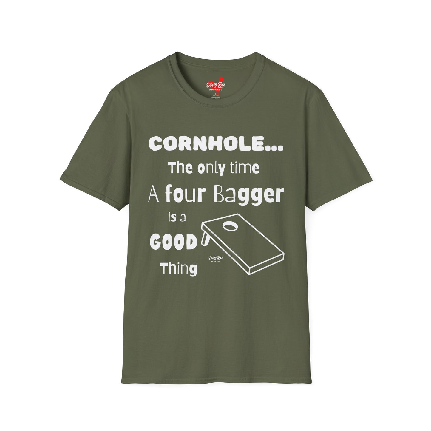 Cornhole The Only Time a Four Bagger is a Good Thing | Soft AF Tee