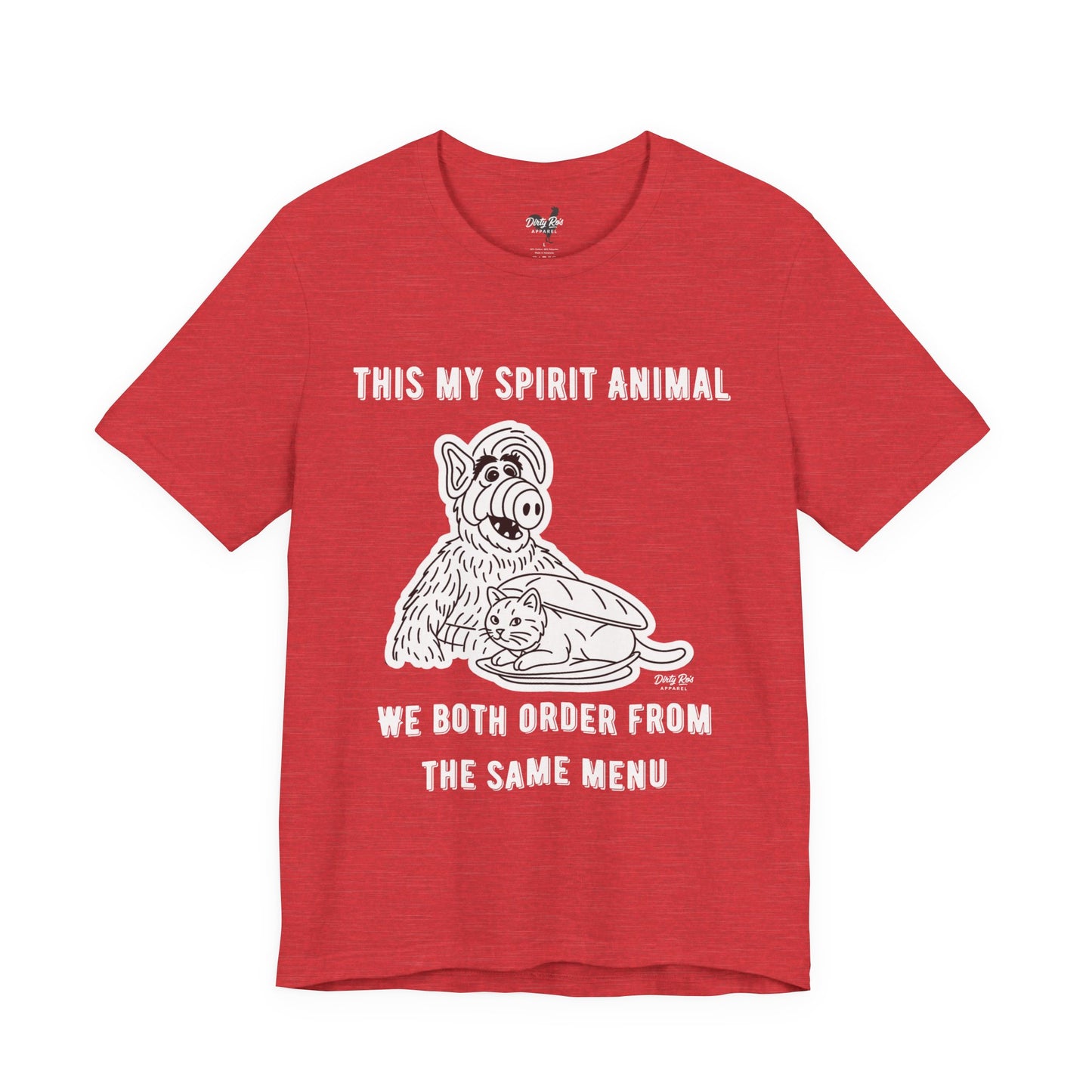Funny Spirit Animal T-Shirt – Retro Alien Cat Humor Tee