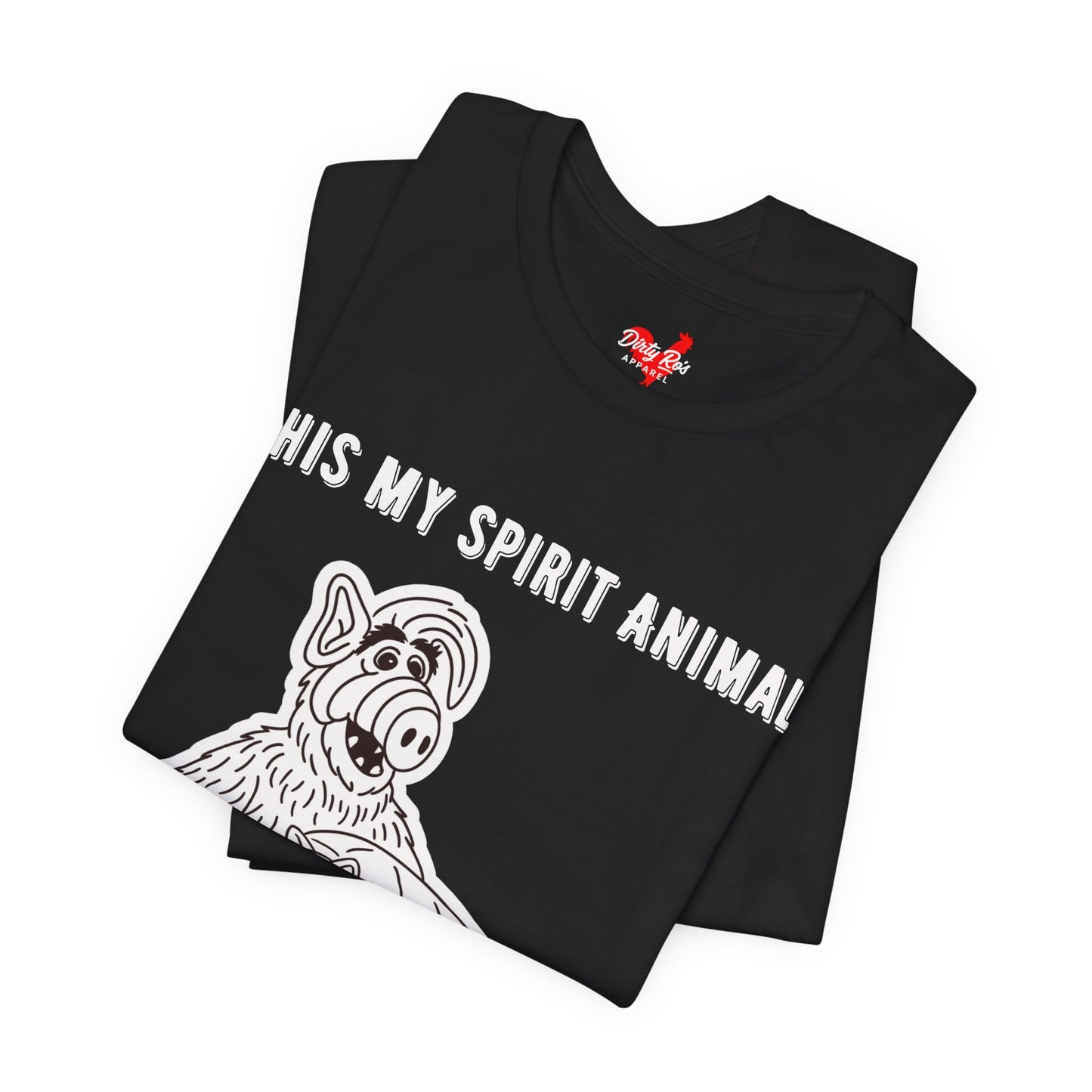 Funny Spirit Animal T-Shirt – Retro Alien Cat Humor Tee