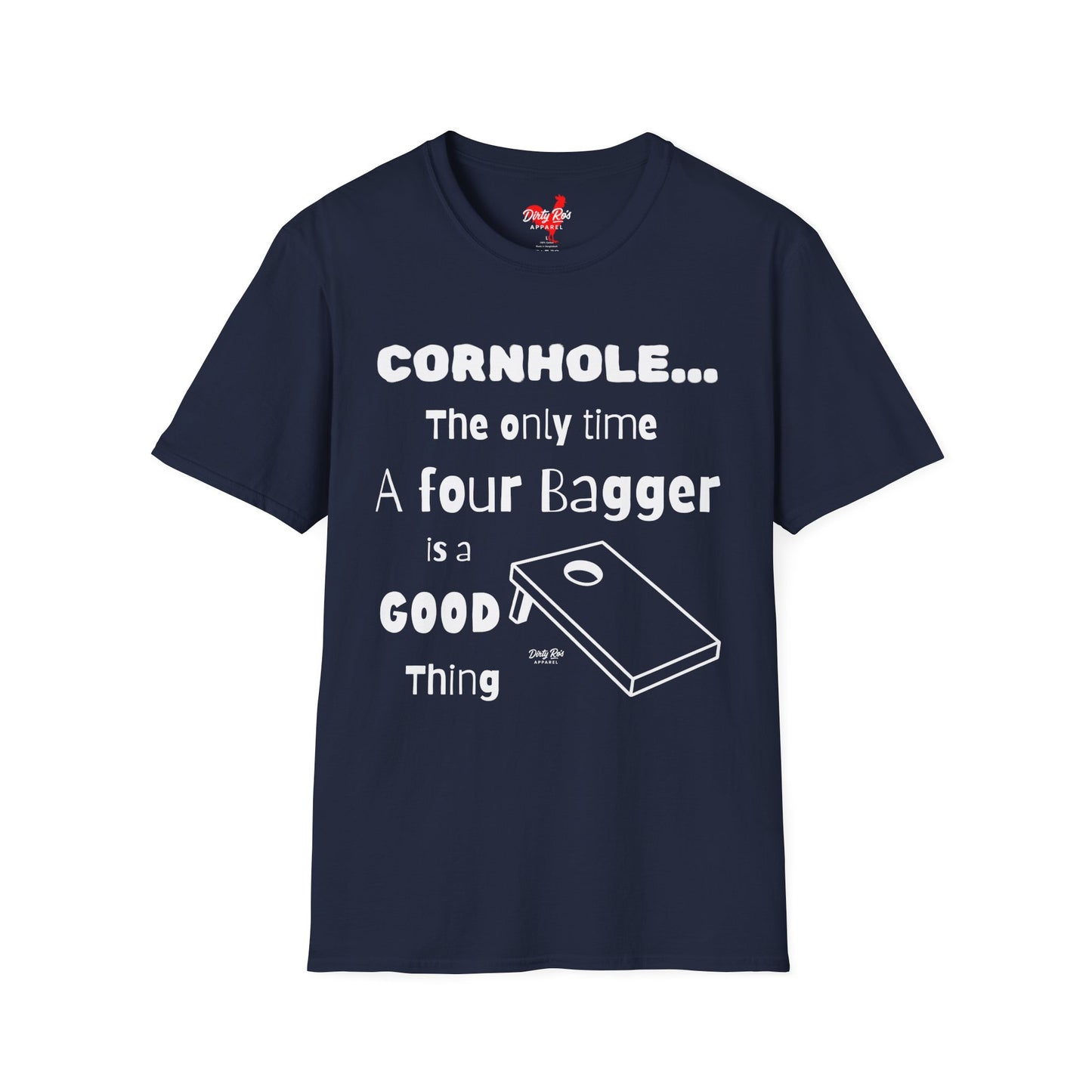 Cornhole The Only Time a Four Bagger is a Good Thing | Soft AF Tee