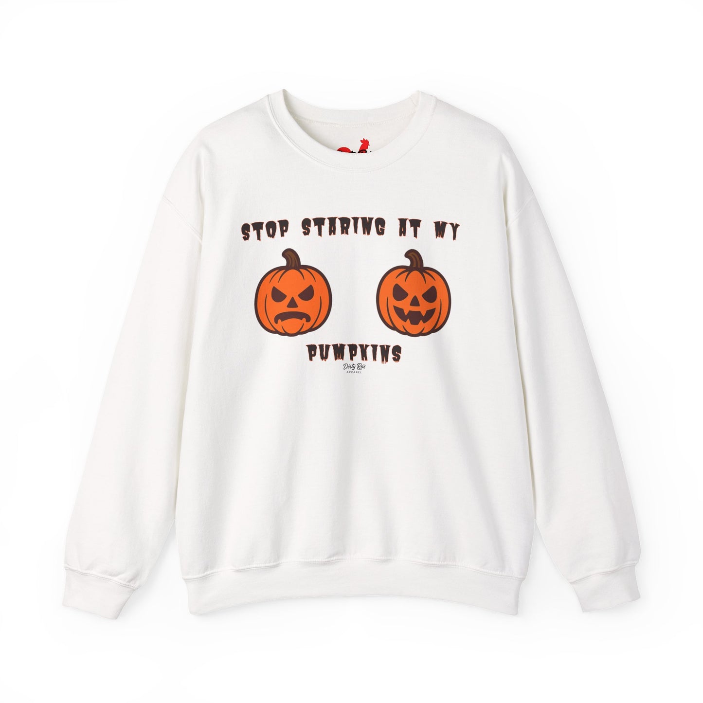 Stop Staring at My Pumpkins | Crewneck Sweatshirt