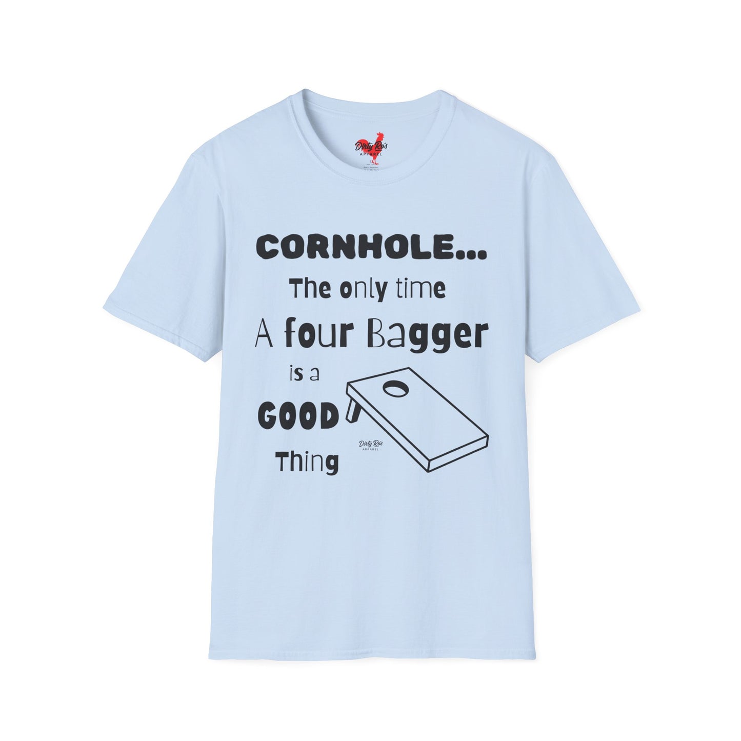 Cornhole The Only Time a Four Bagger is a Good Thing | Soft AF Tee