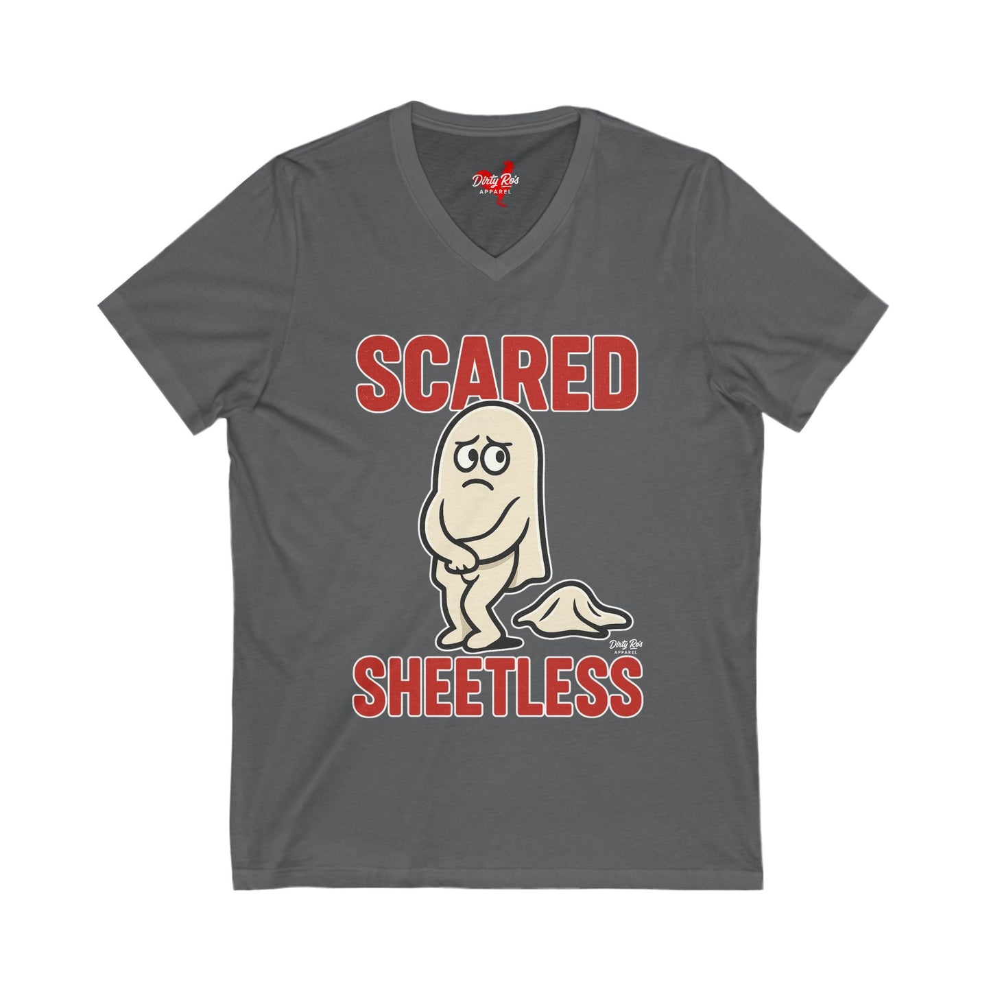 Scared Sheetless | V-Neck Tee