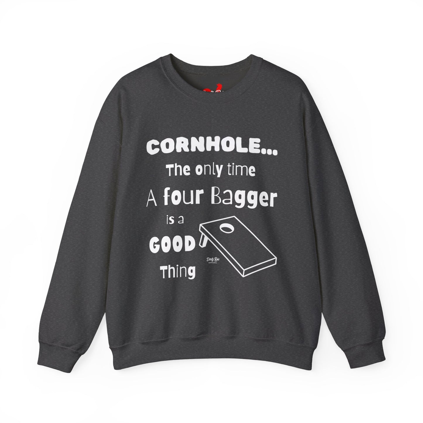 Cornhole The Only Time a Four Bagger is a Good Thing | Crewneck Sweatshirt