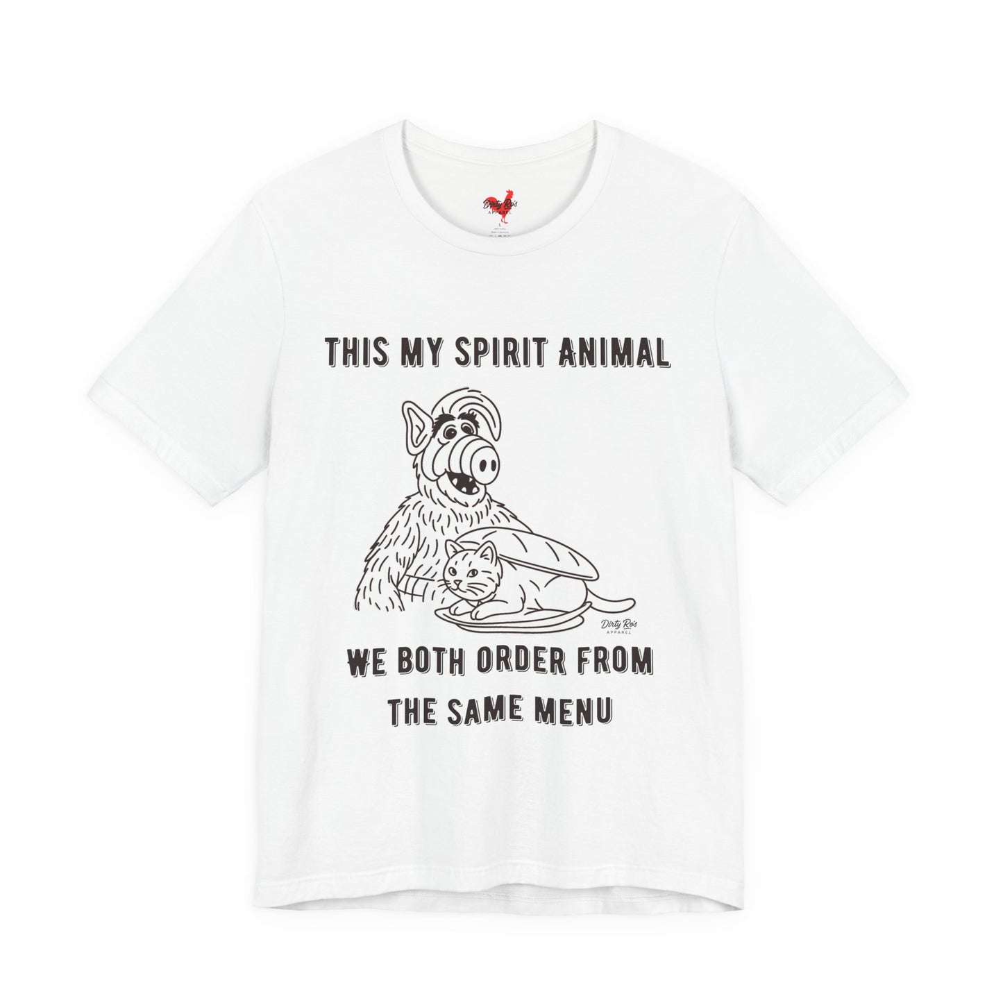 Funny Spirit Animal T-Shirt – Retro Alien Cat Humor Tee