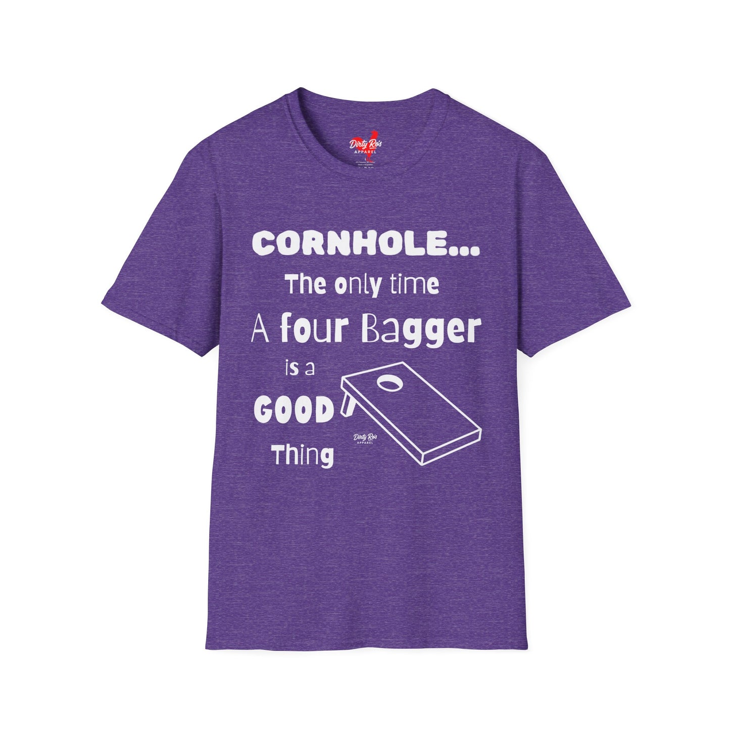 Cornhole The Only Time a Four Bagger is a Good Thing | Soft AF Tee