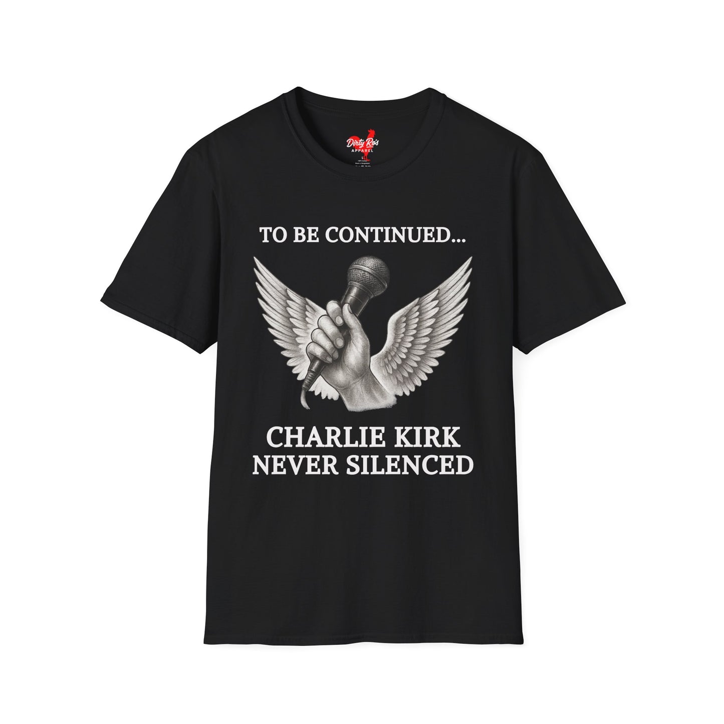 Never Silenced – Charlie Kirk Legacy | Soft AF Tee