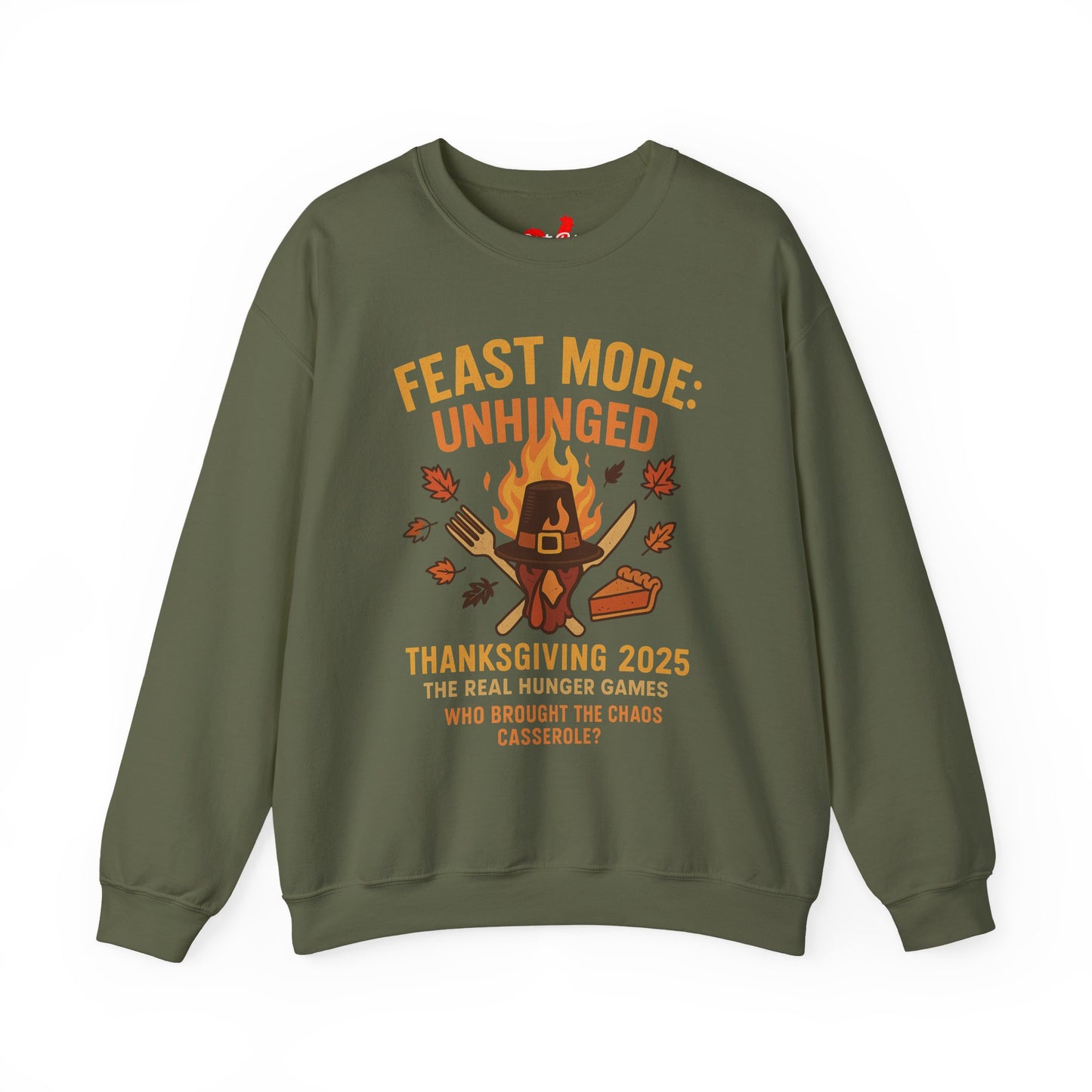 Feast Mode: Unhinged — Thanksgiving 2025 Edition | Crewneck Sweatshirt