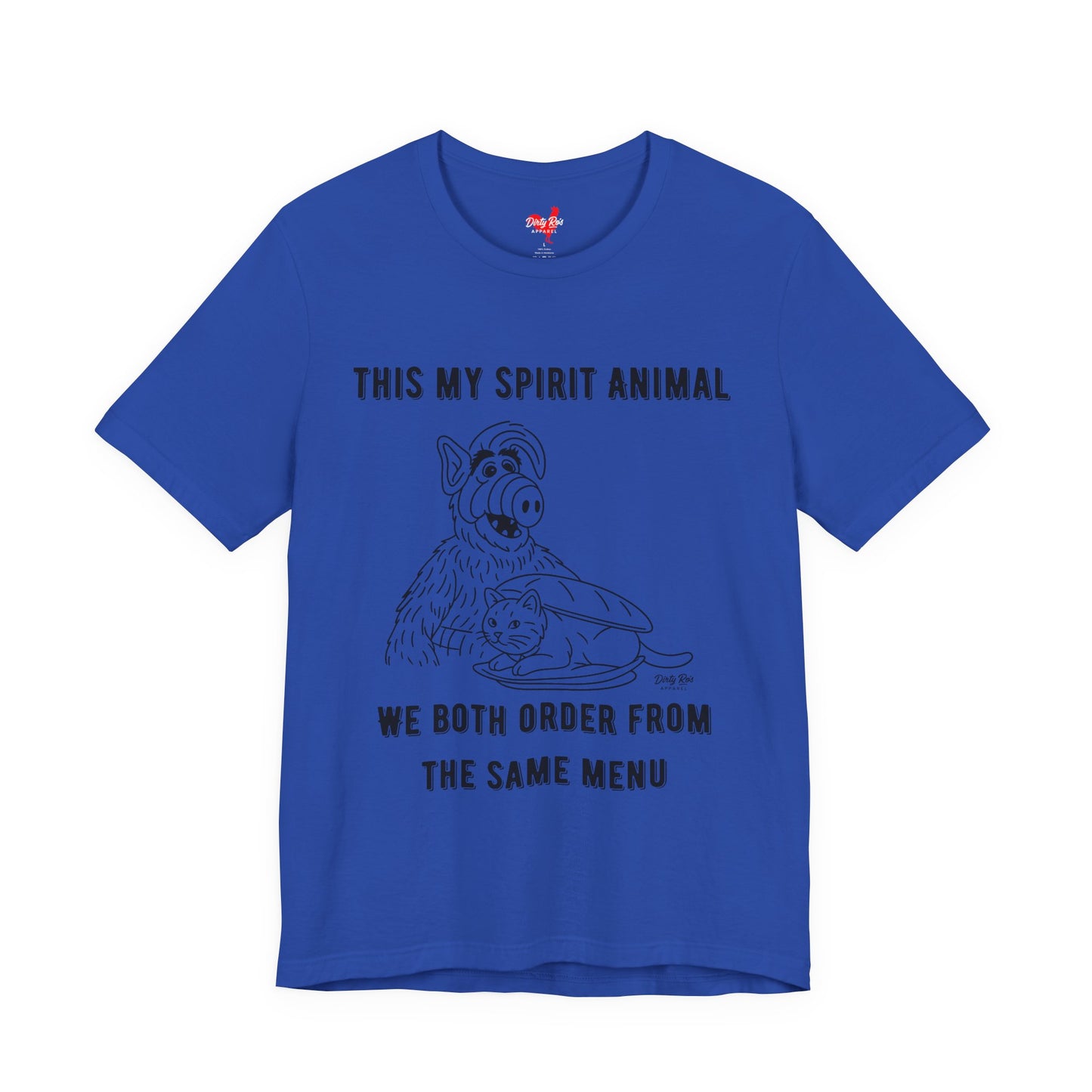 Funny Spirit Animal T-Shirt – Retro Alien Cat Humor Tee