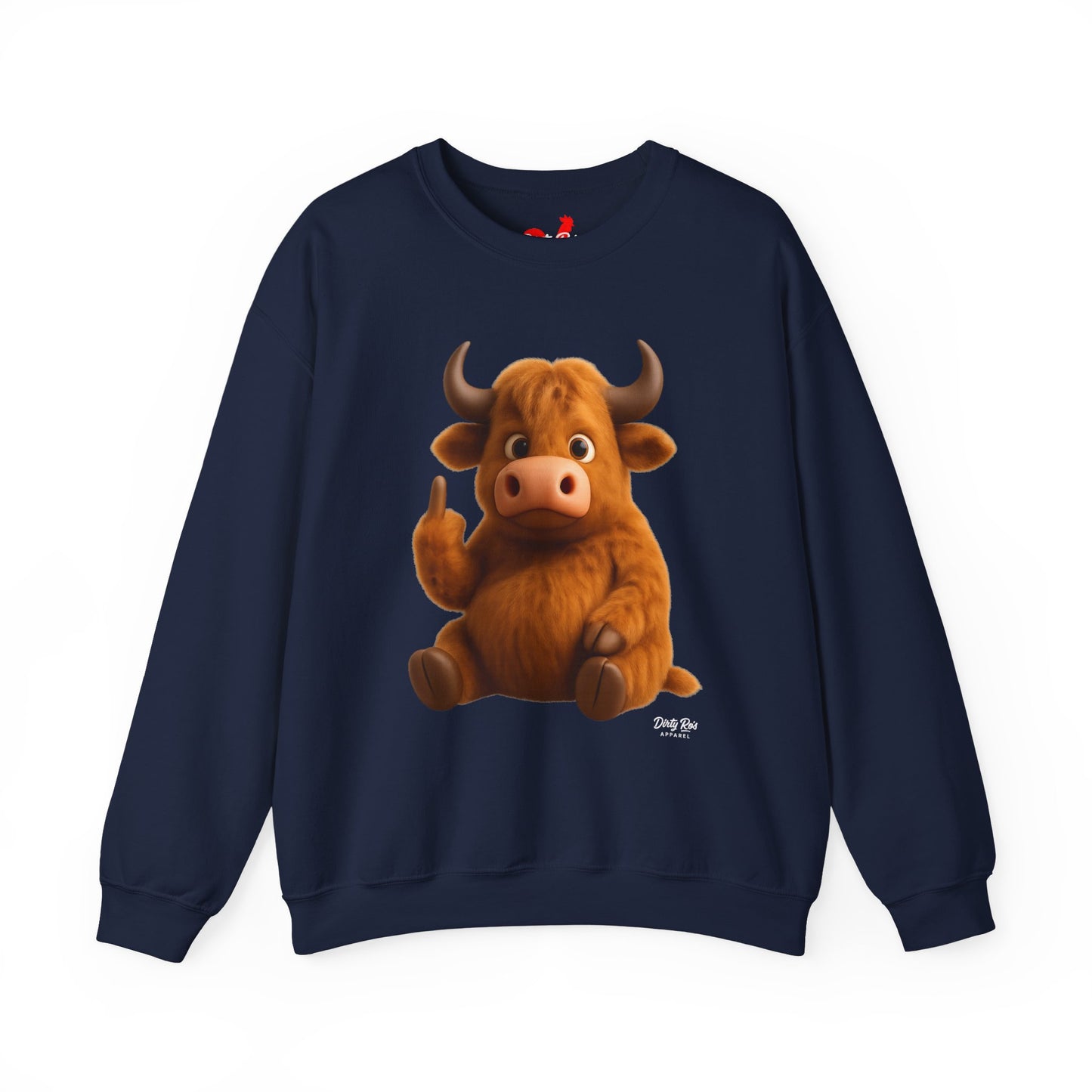 Fuzzy Cow FU | Crewneck Sweatshirt