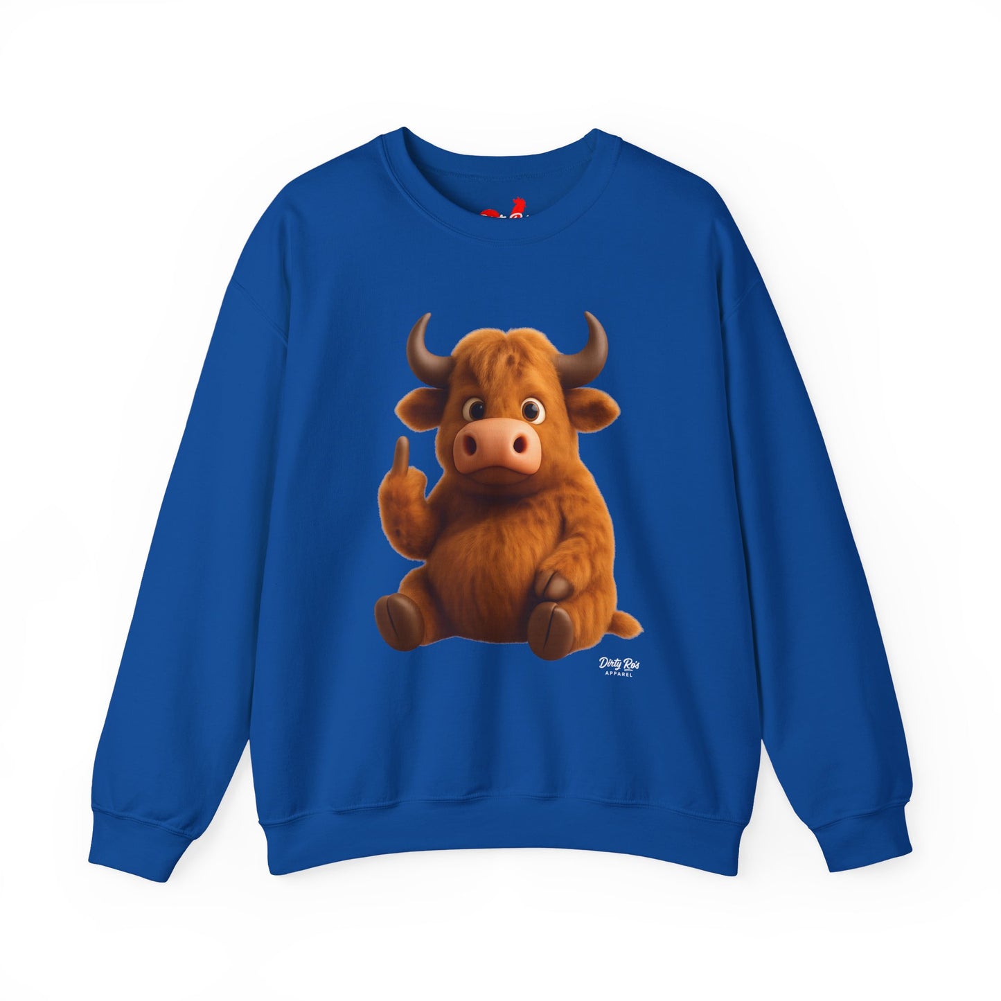 Fuzzy Cow FU | Crewneck Sweatshirt