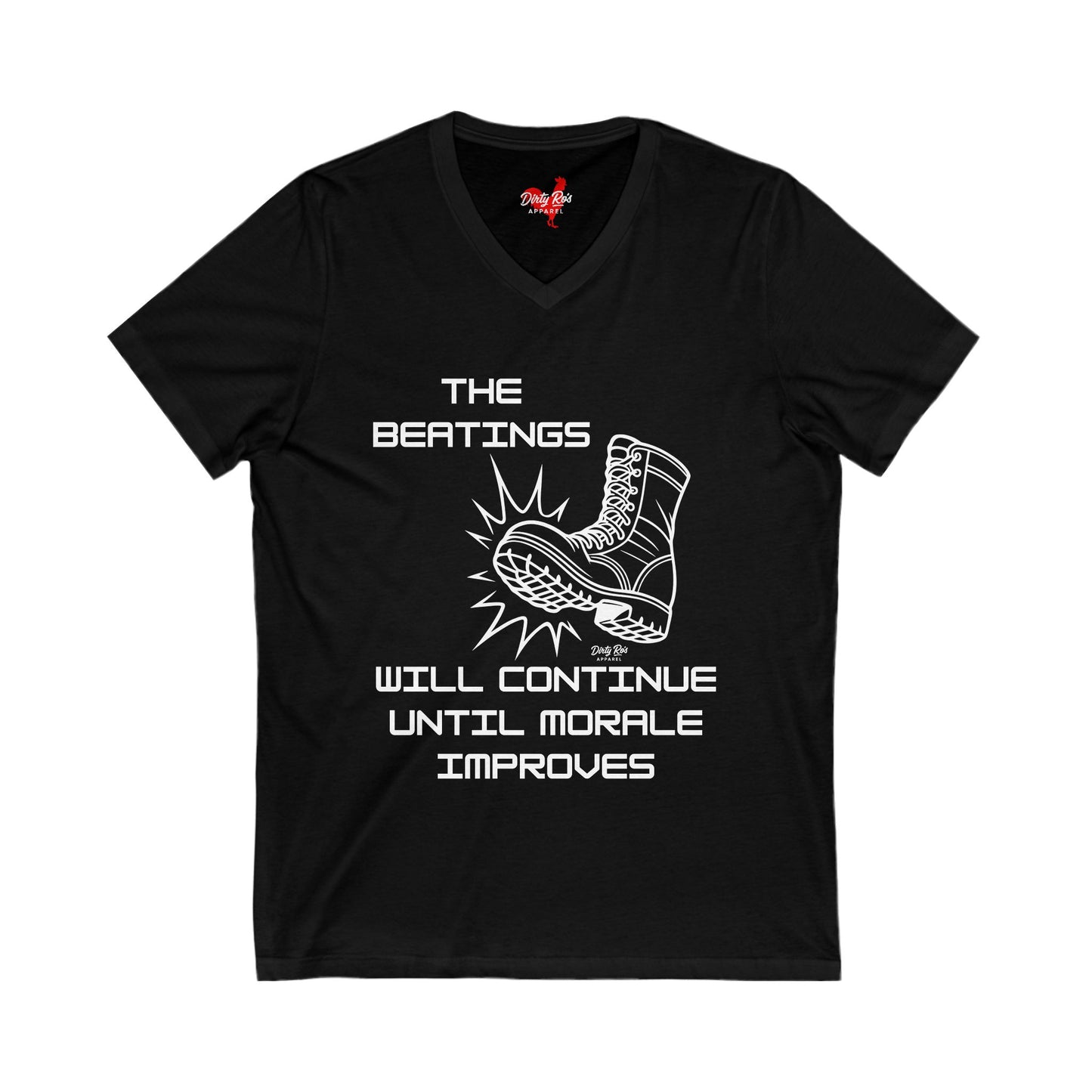 Beatings Will Continue Until Morale Improves | V-Neck Tee