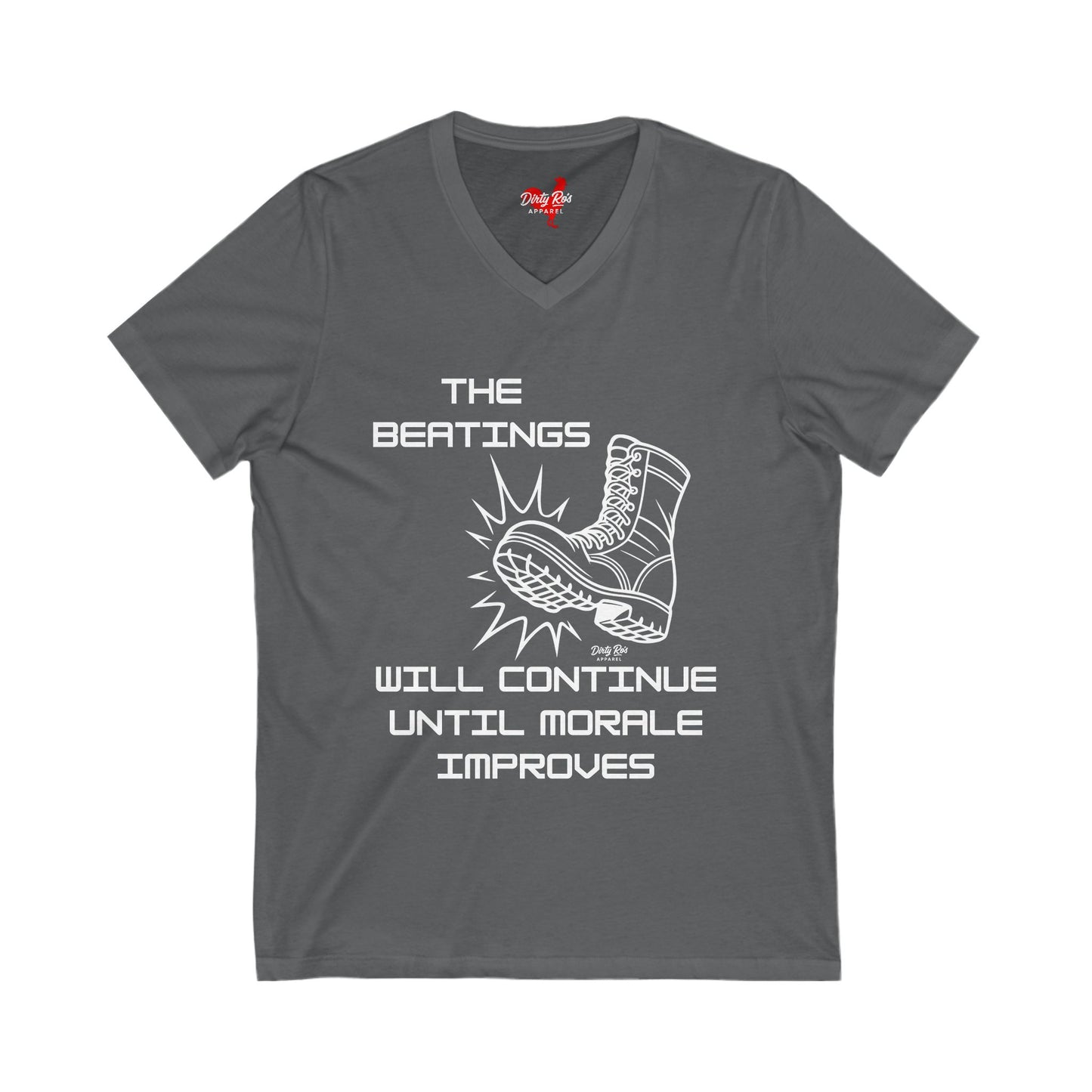 Beatings Will Continue Until Morale Improves | V-Neck Tee