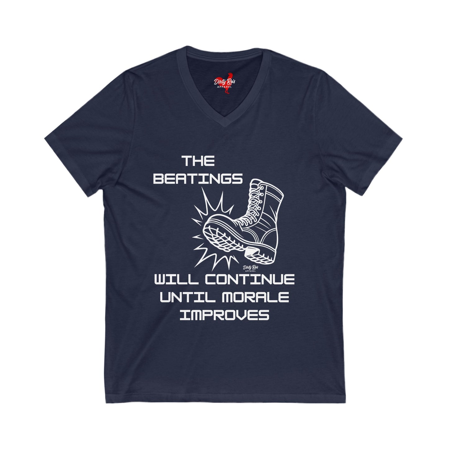 Beatings Will Continue Until Morale Improves | V-Neck Tee