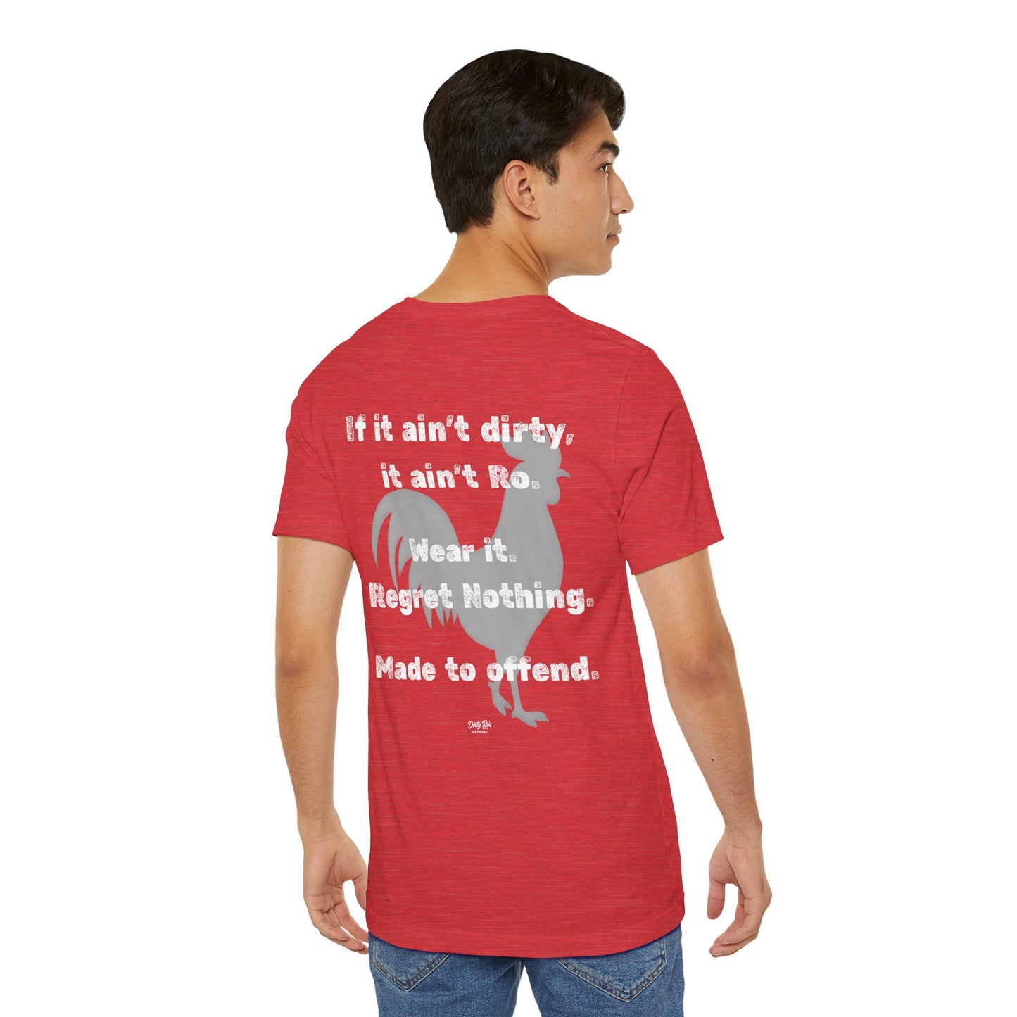 Dirty Ro’s Brand Shirt – Logo Tee with Offensive Rooster Energy