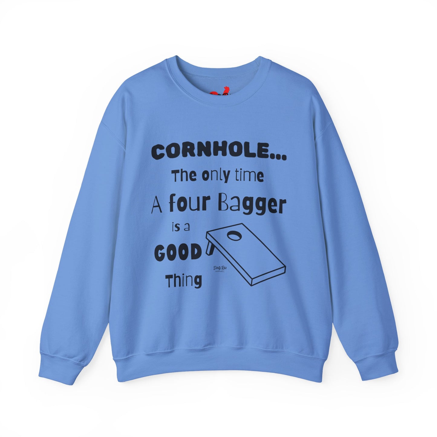 Cornhole The Only Time a Four Bagger is a Good Thing | Crewneck Sweatshirt