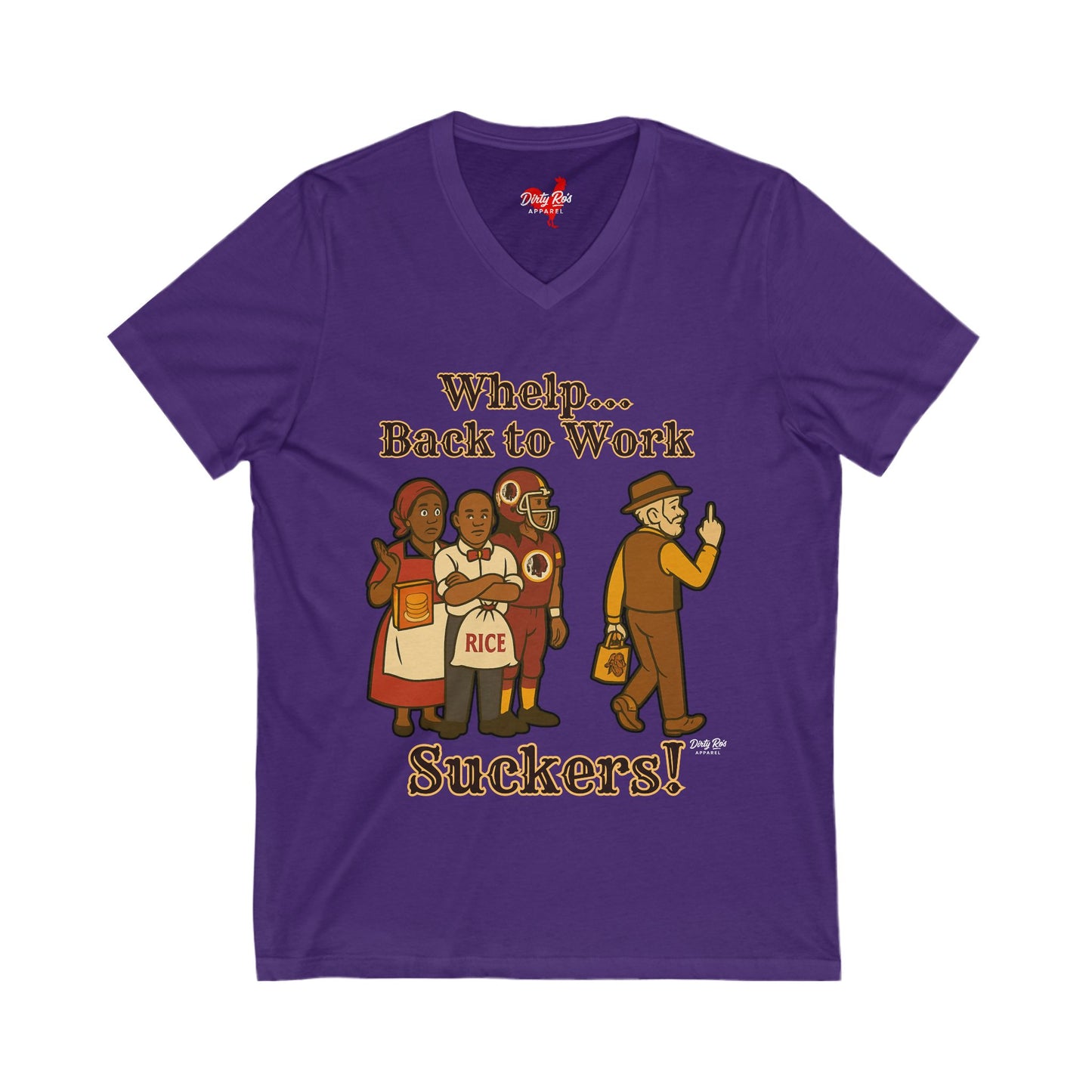 Whelp… Back to Work, Suckers! | V-Neck Tee