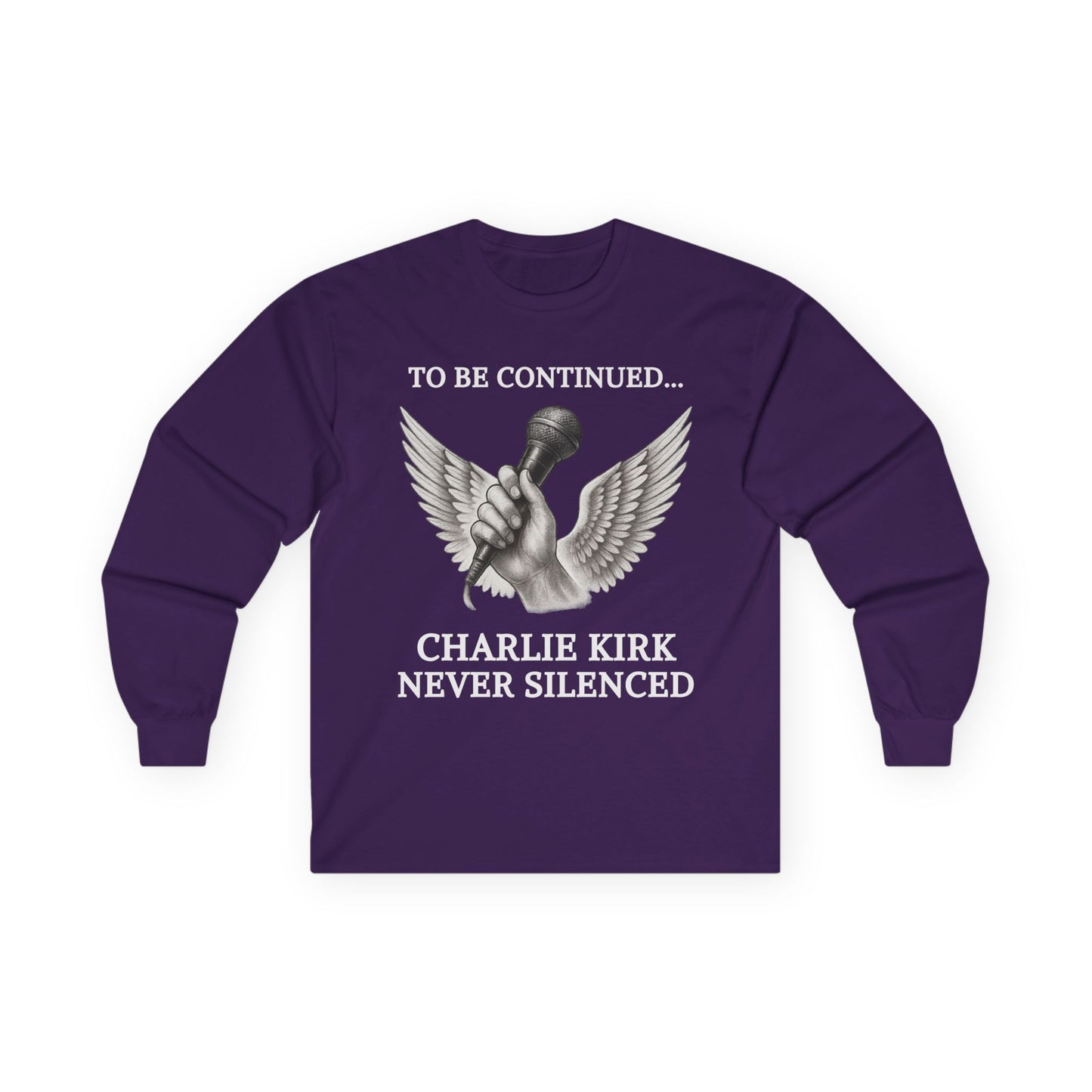 Never Silenced – Charlie Kirk Legacy | Long Sleeve Tee