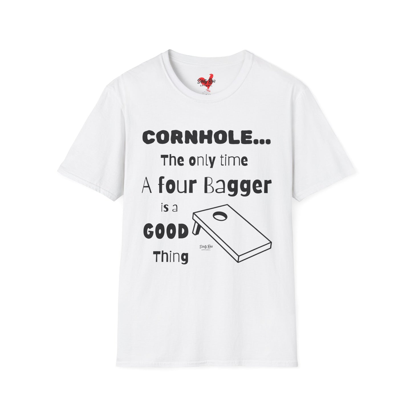 Cornhole The Only Time a Four Bagger is a Good Thing | Soft AF Tee