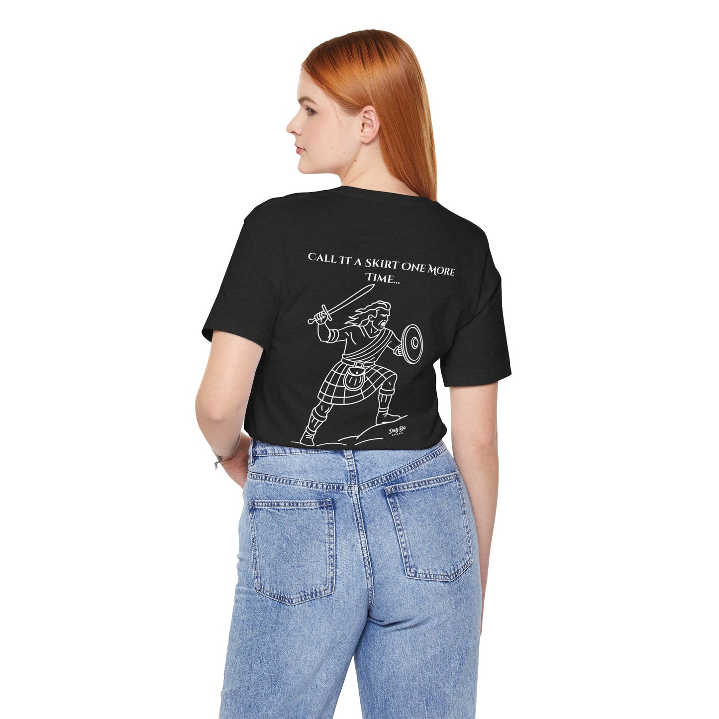 Call It a Skirt Kilt Shirt – Funny Scottish Warrior Tee for Men