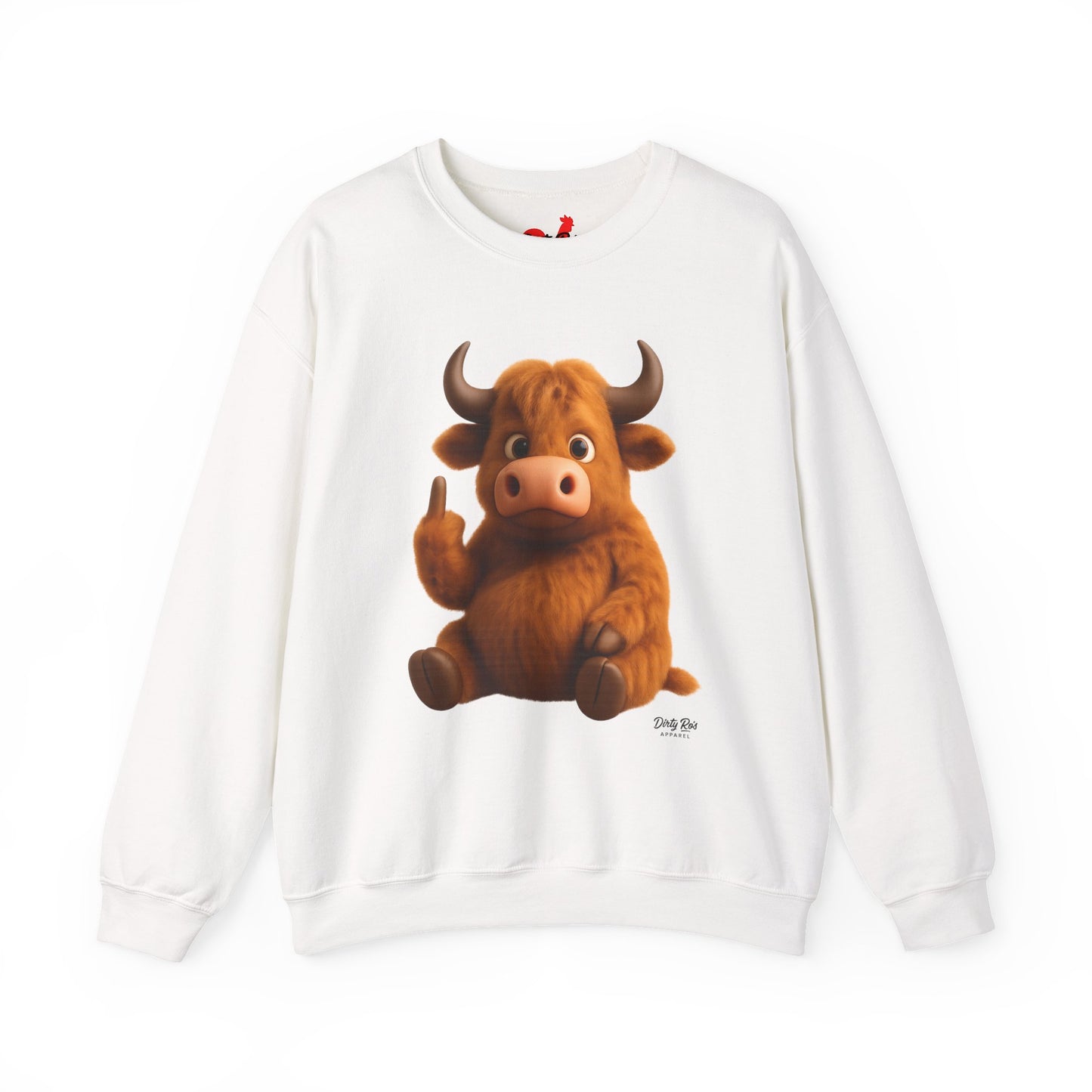 Fuzzy Cow FU | Crewneck Sweatshirt