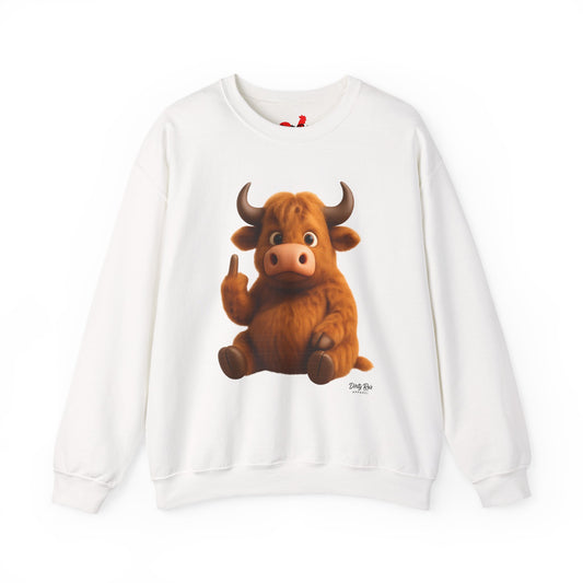 Fuzzy Cow FU | Crewneck Sweatshirt