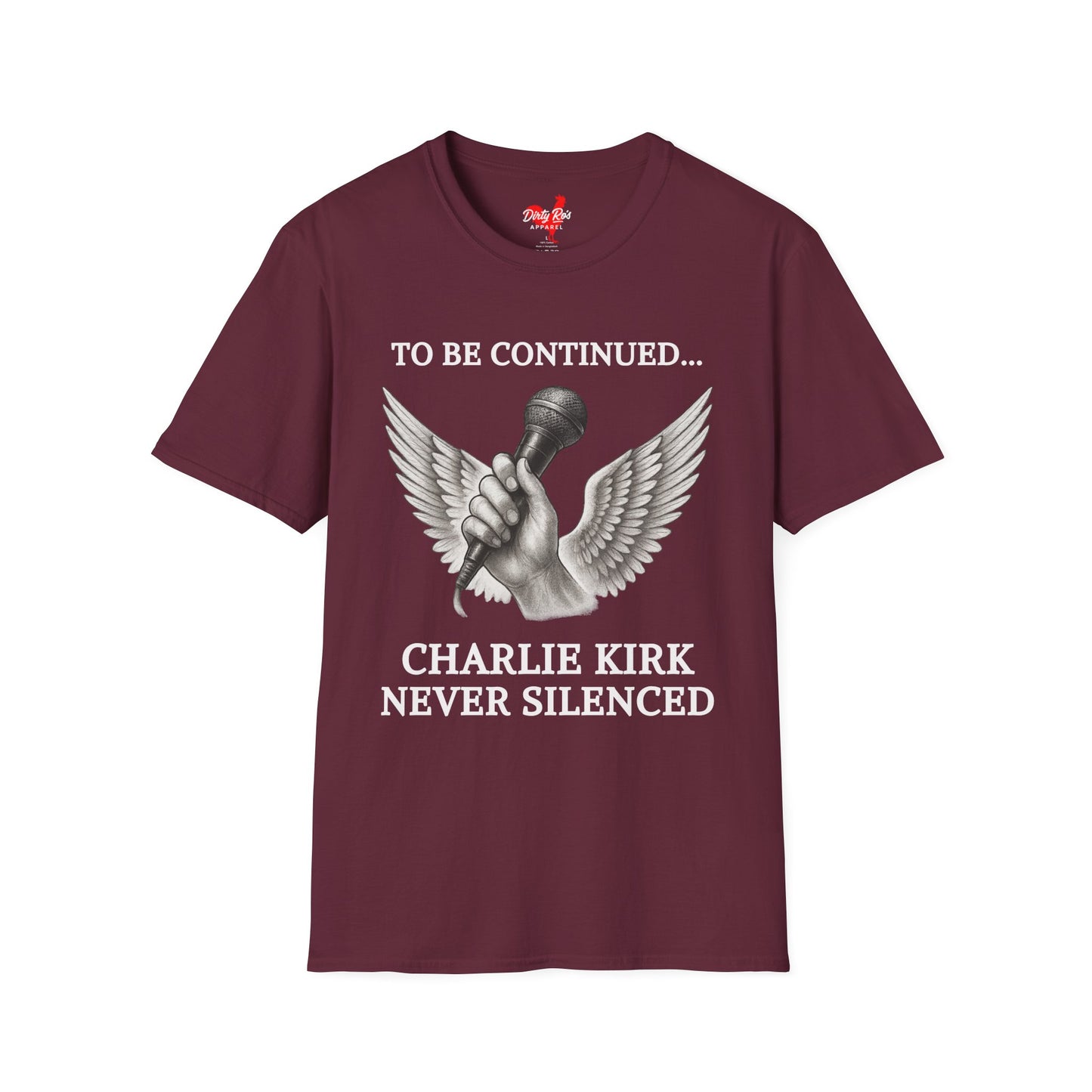 Never Silenced – Charlie Kirk Legacy | Soft AF Tee