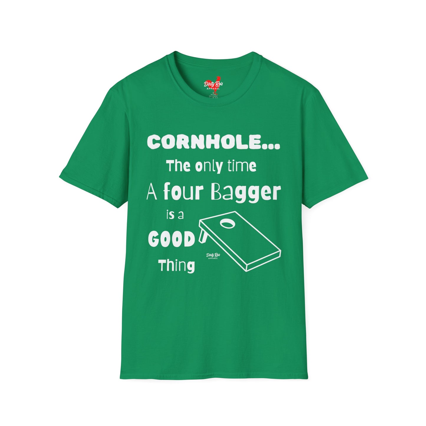 Cornhole The Only Time a Four Bagger is a Good Thing | Soft AF Tee