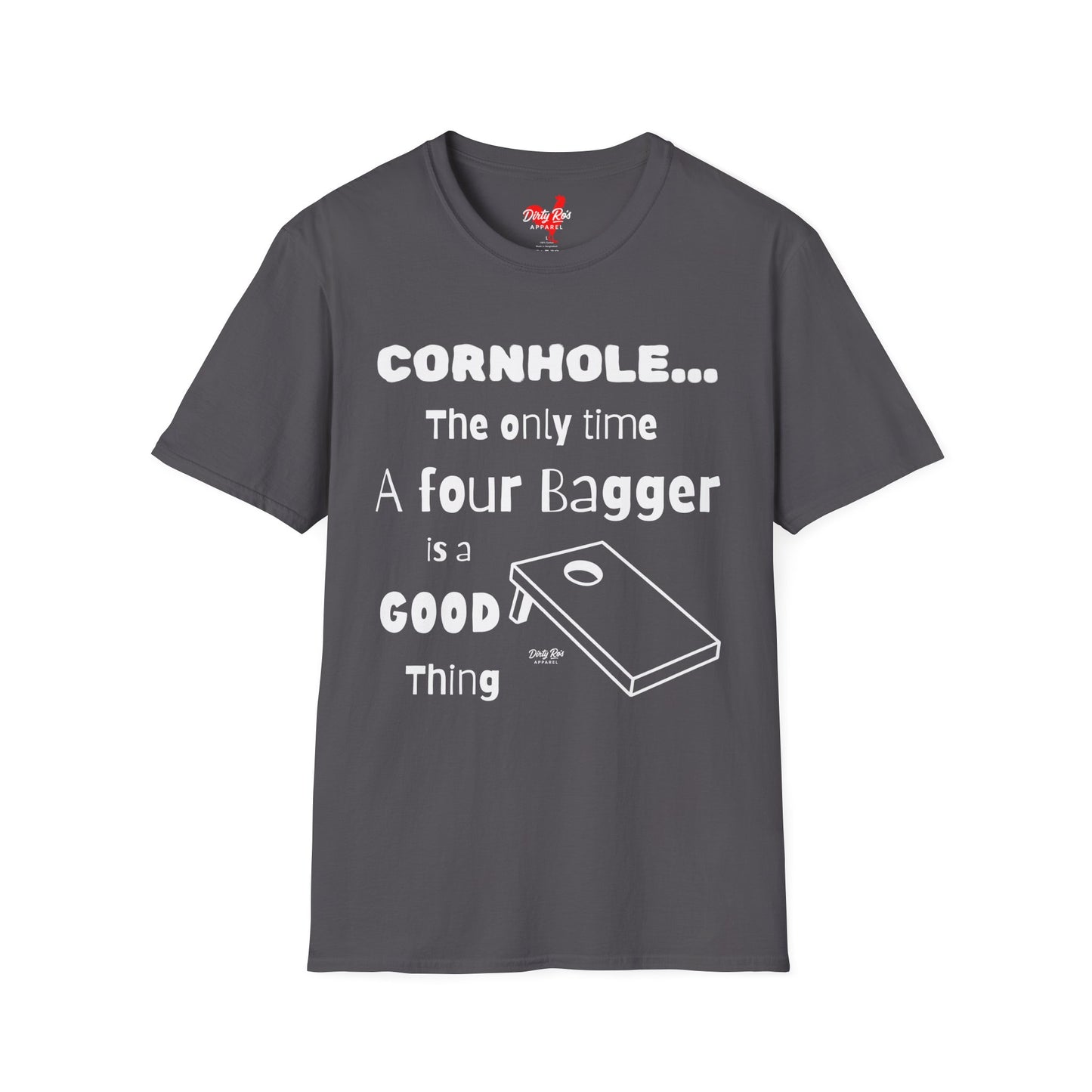Cornhole The Only Time a Four Bagger is a Good Thing | Soft AF Tee